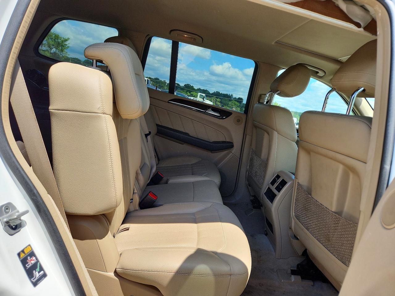 2015 Mercedes-benz Gl 450 4matic Белый vin: 4JGDF6EE0FA461334