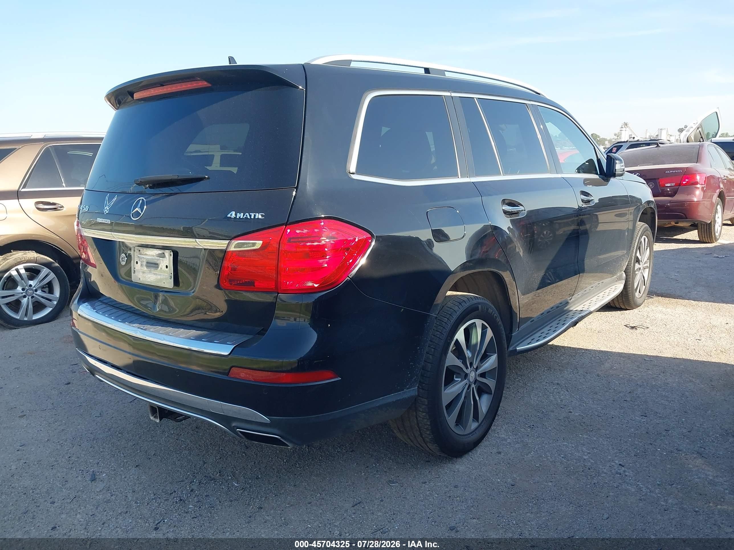 2015 Mercedes-benz Gl 450 4matic Black vin: 4JGDF6EE0FA473158