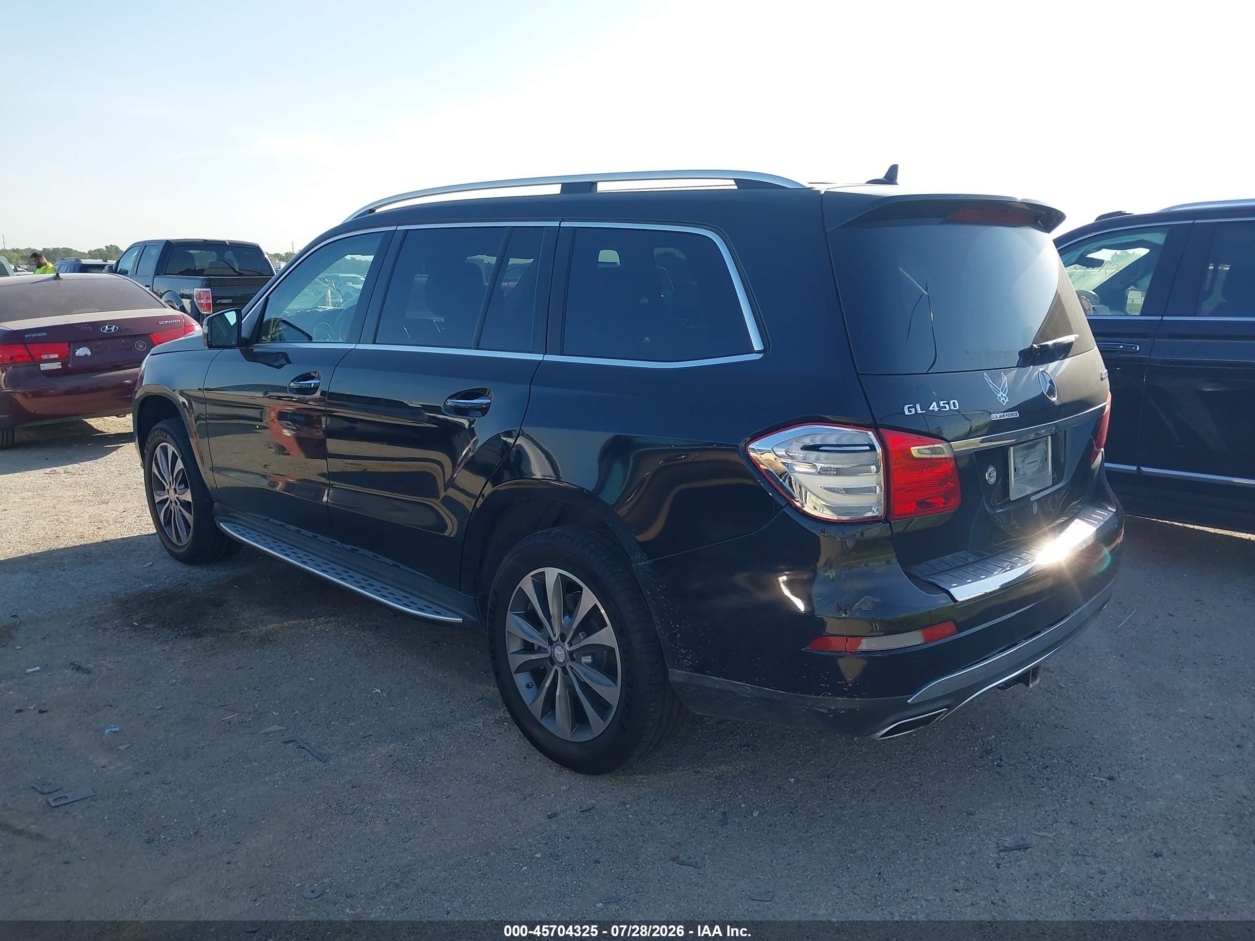 2015 Mercedes-benz Gl 450 4matic Black vin: 4JGDF6EE0FA473158
