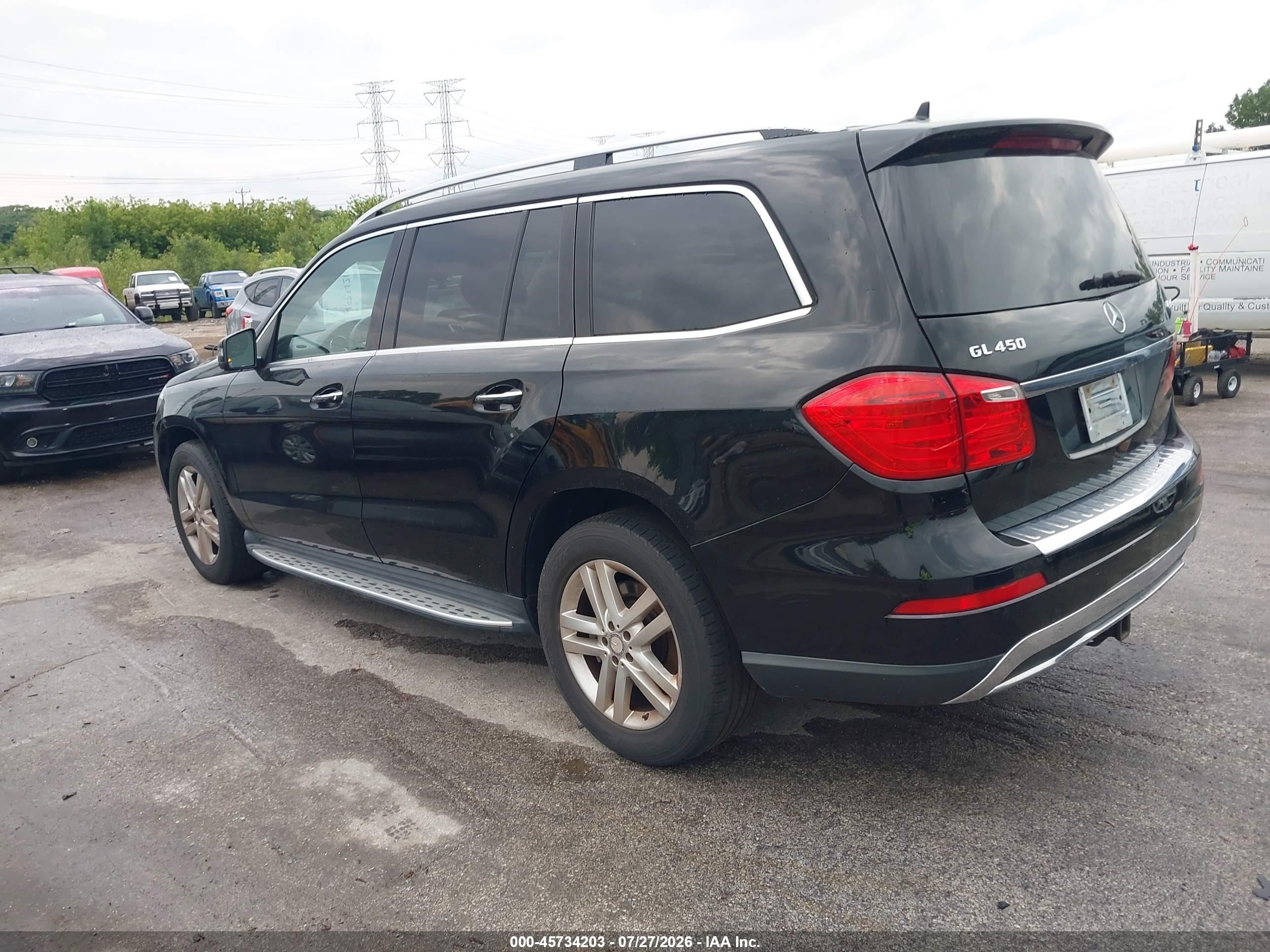 2015 Mercedes-benz Gl 450 4matic Черный vin: 4JGDF6EE0FA536789