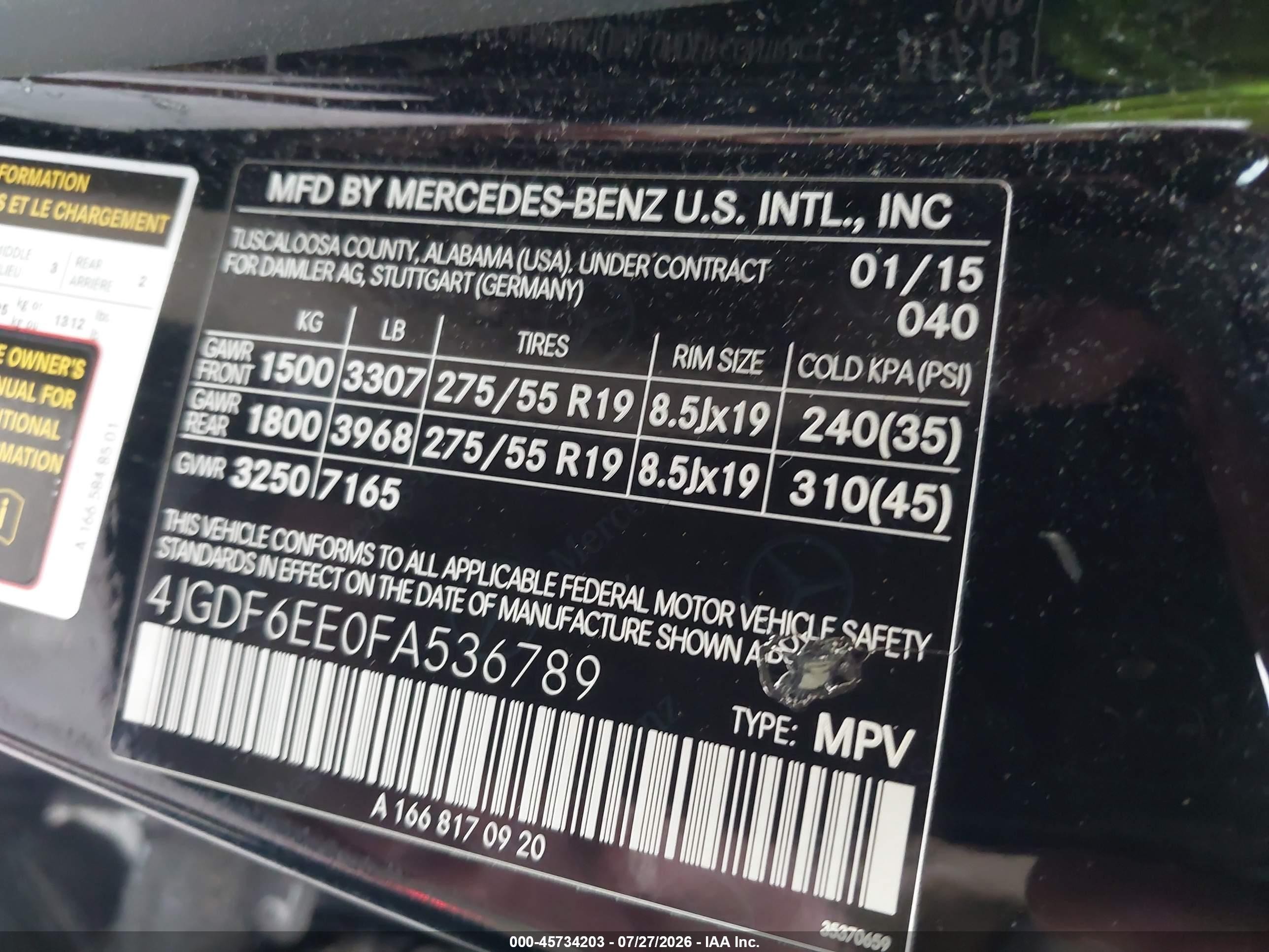 2015 Mercedes-benz Gl 450 4matic Черный vin: 4JGDF6EE0FA536789