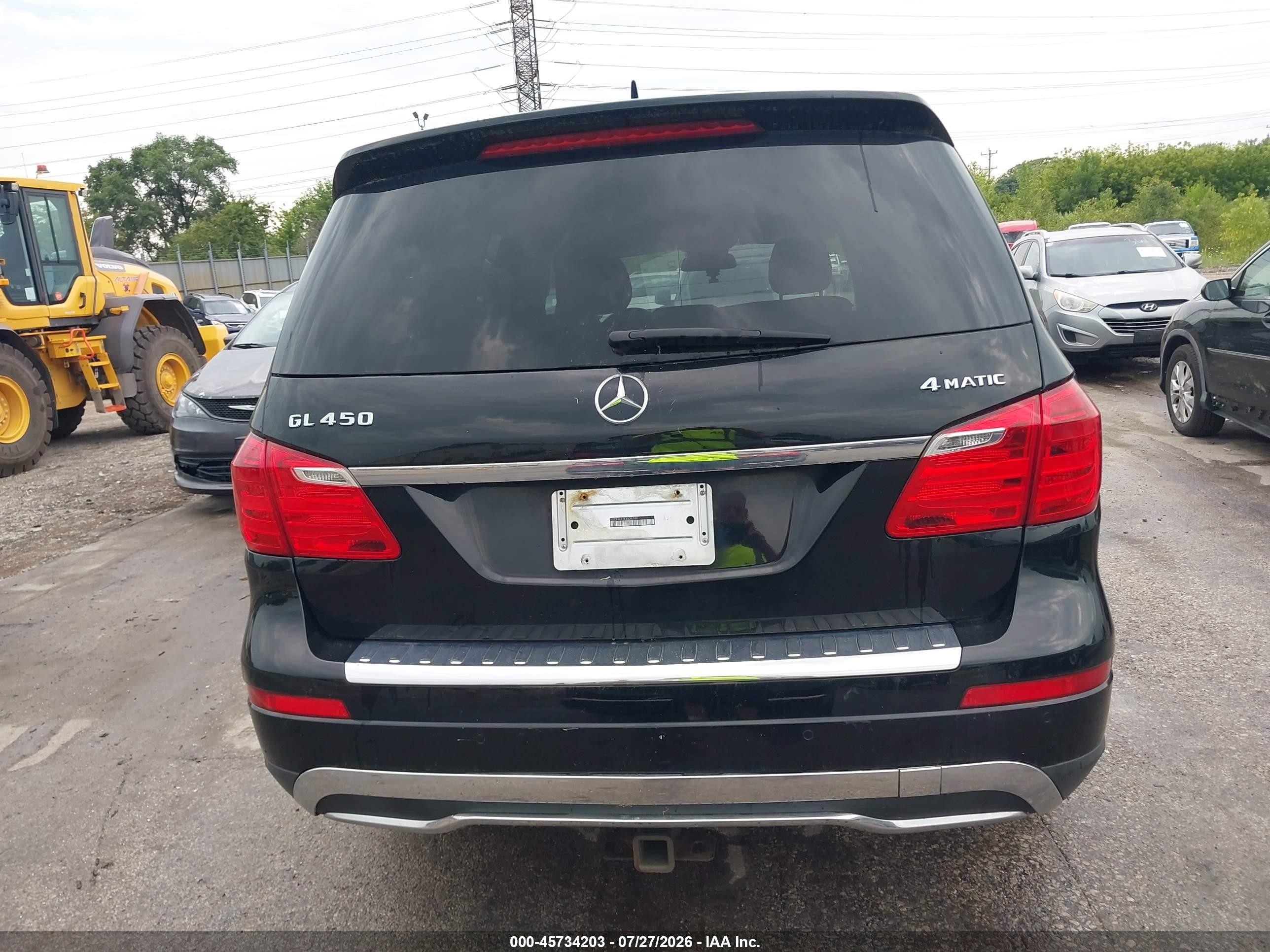 2015 Mercedes-benz Gl 450 4matic Черный vin: 4JGDF6EE0FA536789