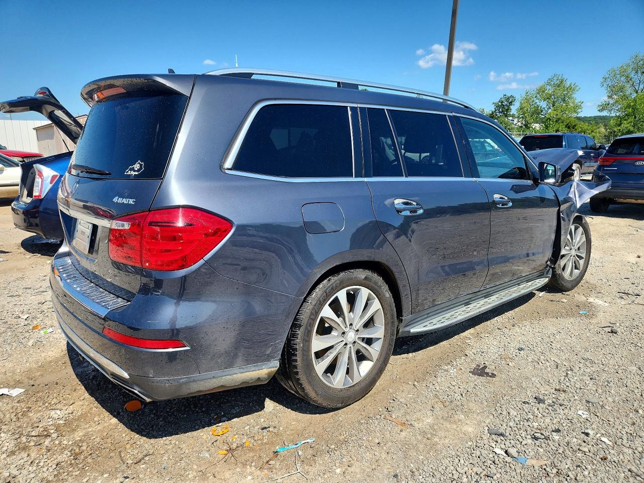 2015 Mercedes-benz Gl 450 4matic Gray vin: 4JGDF6EE0FA538025
