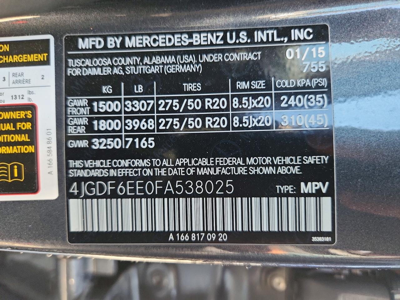 2015 Mercedes-benz Gl 450 4matic Gray vin: 4JGDF6EE0FA538025