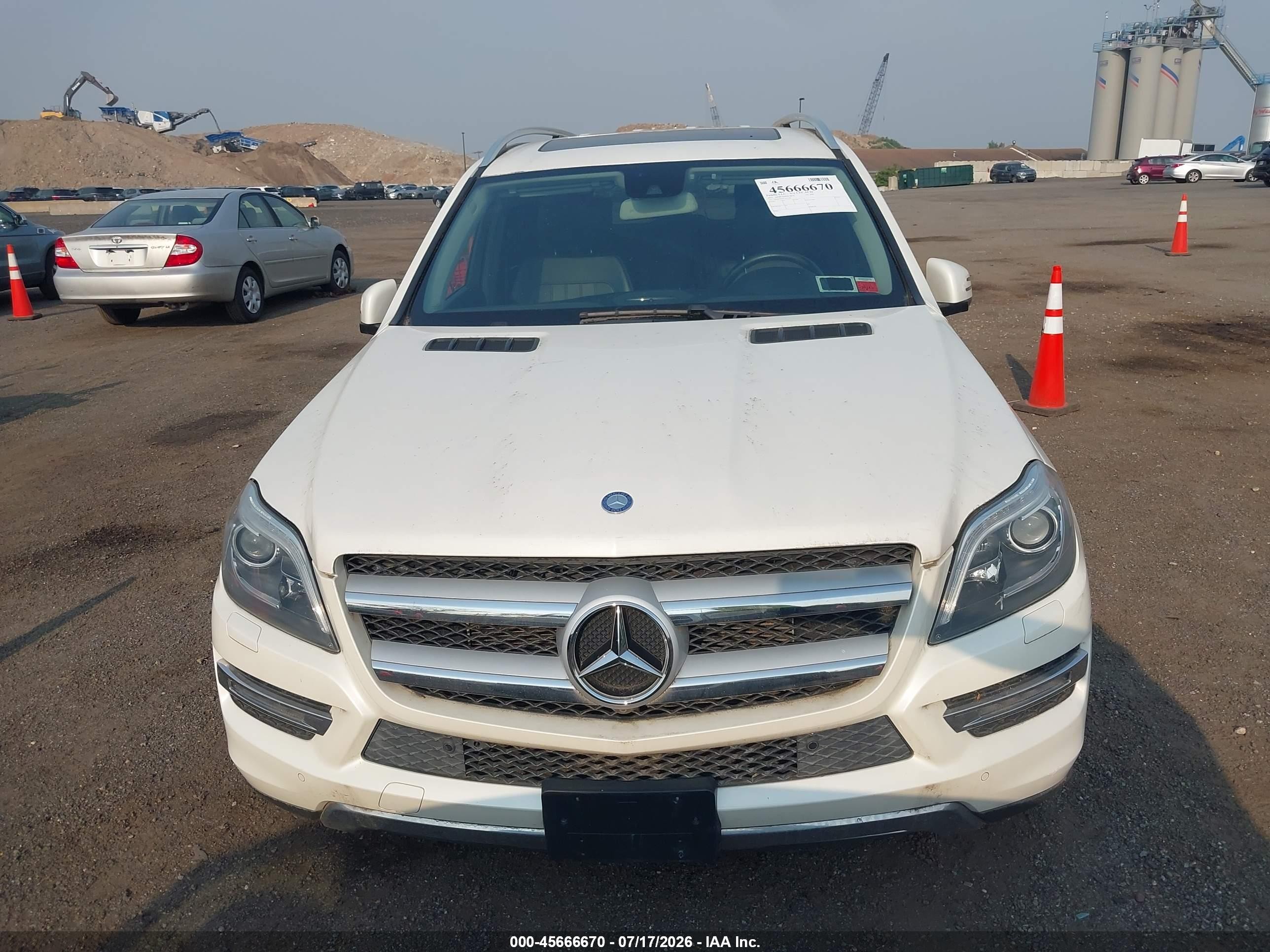 2015 Mercedes-benz Gl 450 4matic White vin: 4JGDF6EE0FA559148