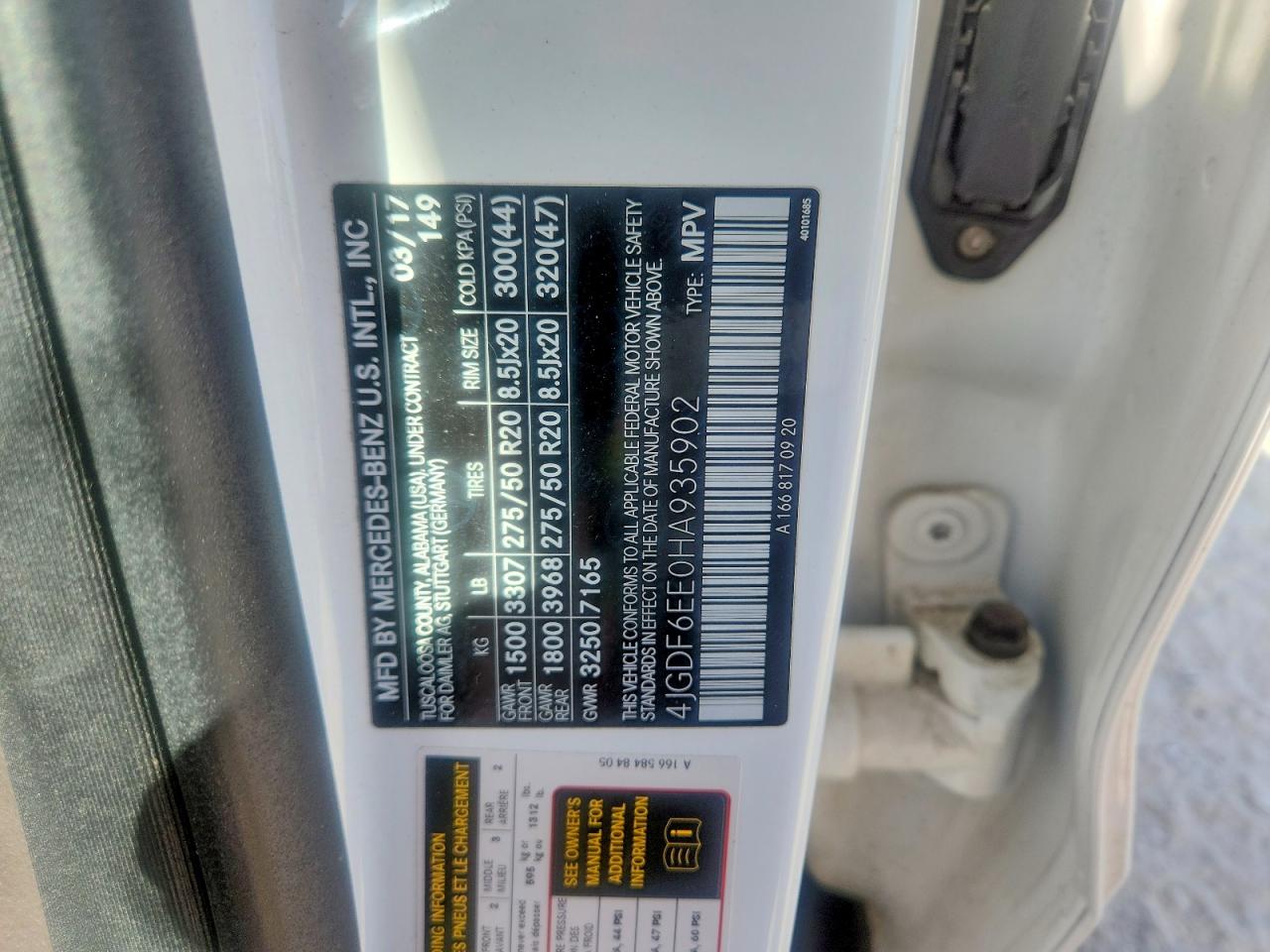 2017 Mercedes-benz Gls 450 4matic White vin: 4JGDF6EE0HA935902