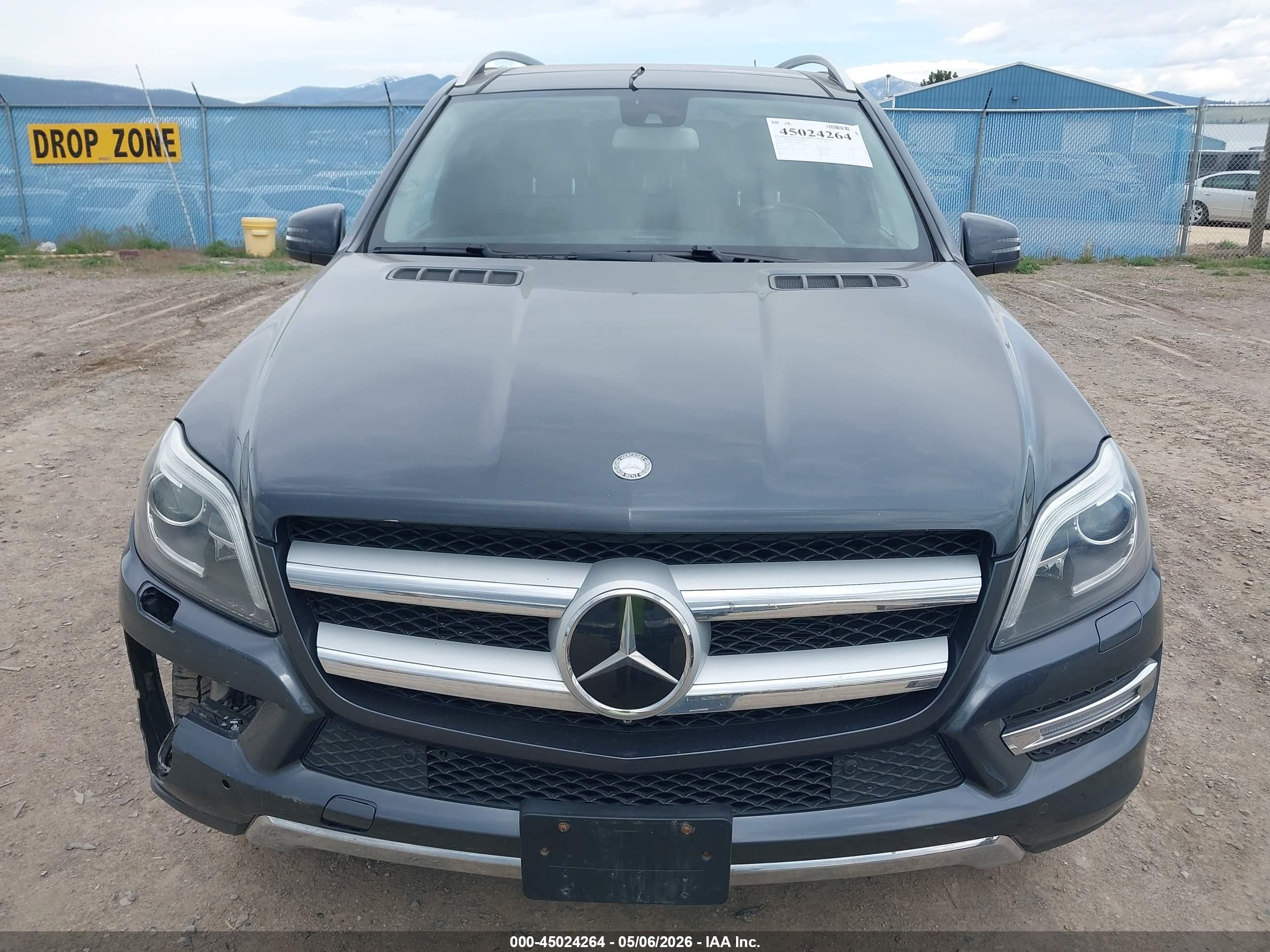 2015 Mercedes-benz Gl 450 4matic Gray vin: 4JGDF6EE1FA468812