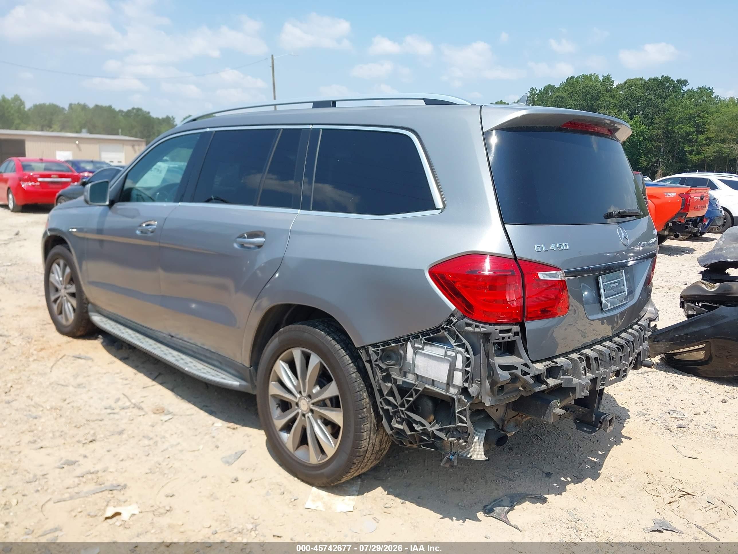 2015 Mercedes-benz Gl 450 4matic Silver vin: 4JGDF6EE1FA512047