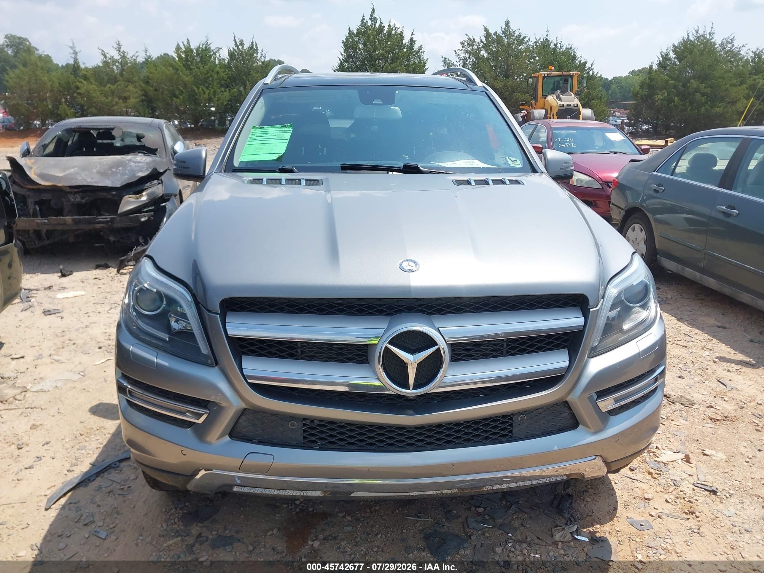 2015 Mercedes-benz Gl 450 4matic Silver vin: 4JGDF6EE1FA512047