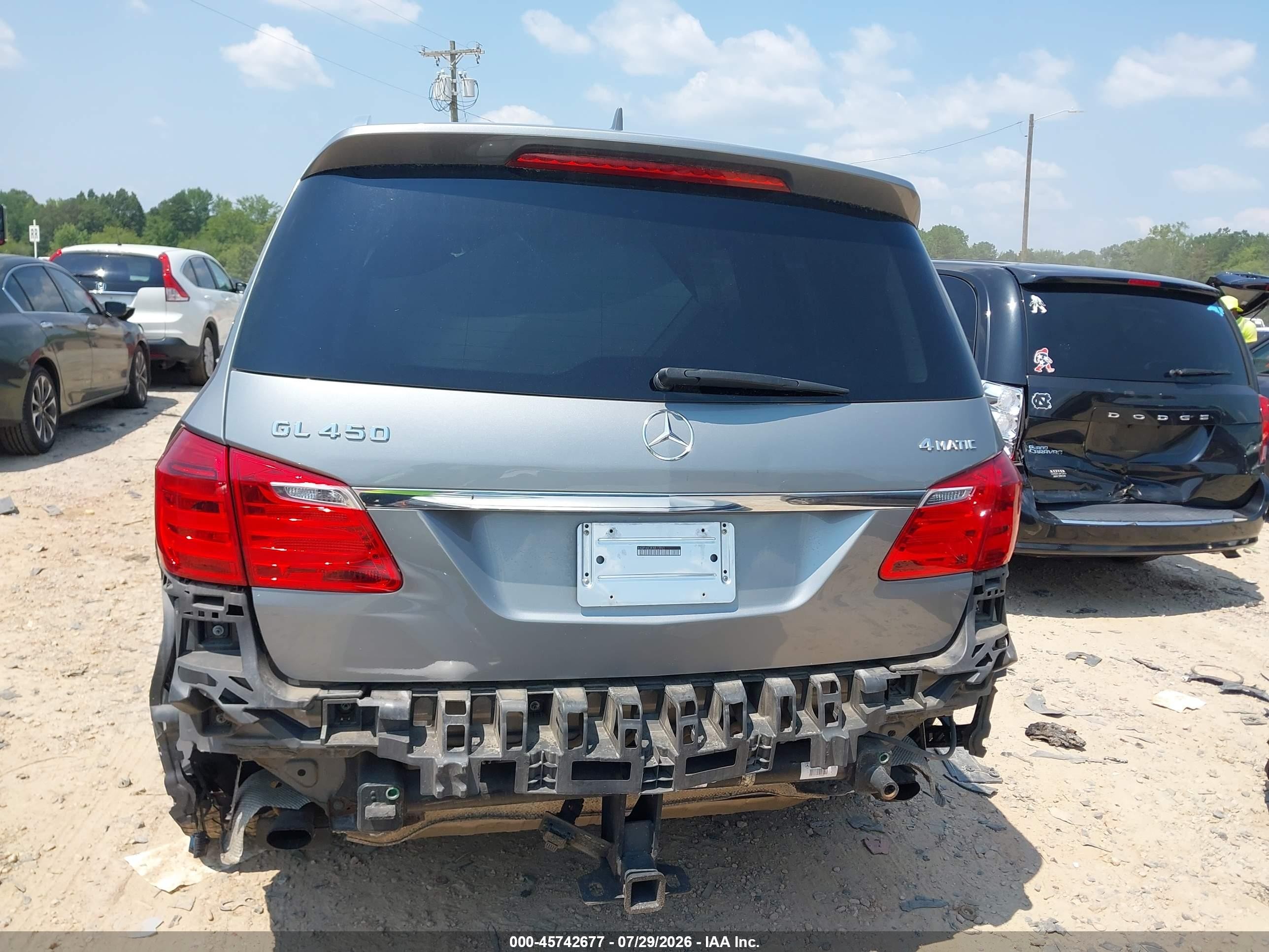 2015 Mercedes-benz Gl 450 4matic Silver vin: 4JGDF6EE1FA512047