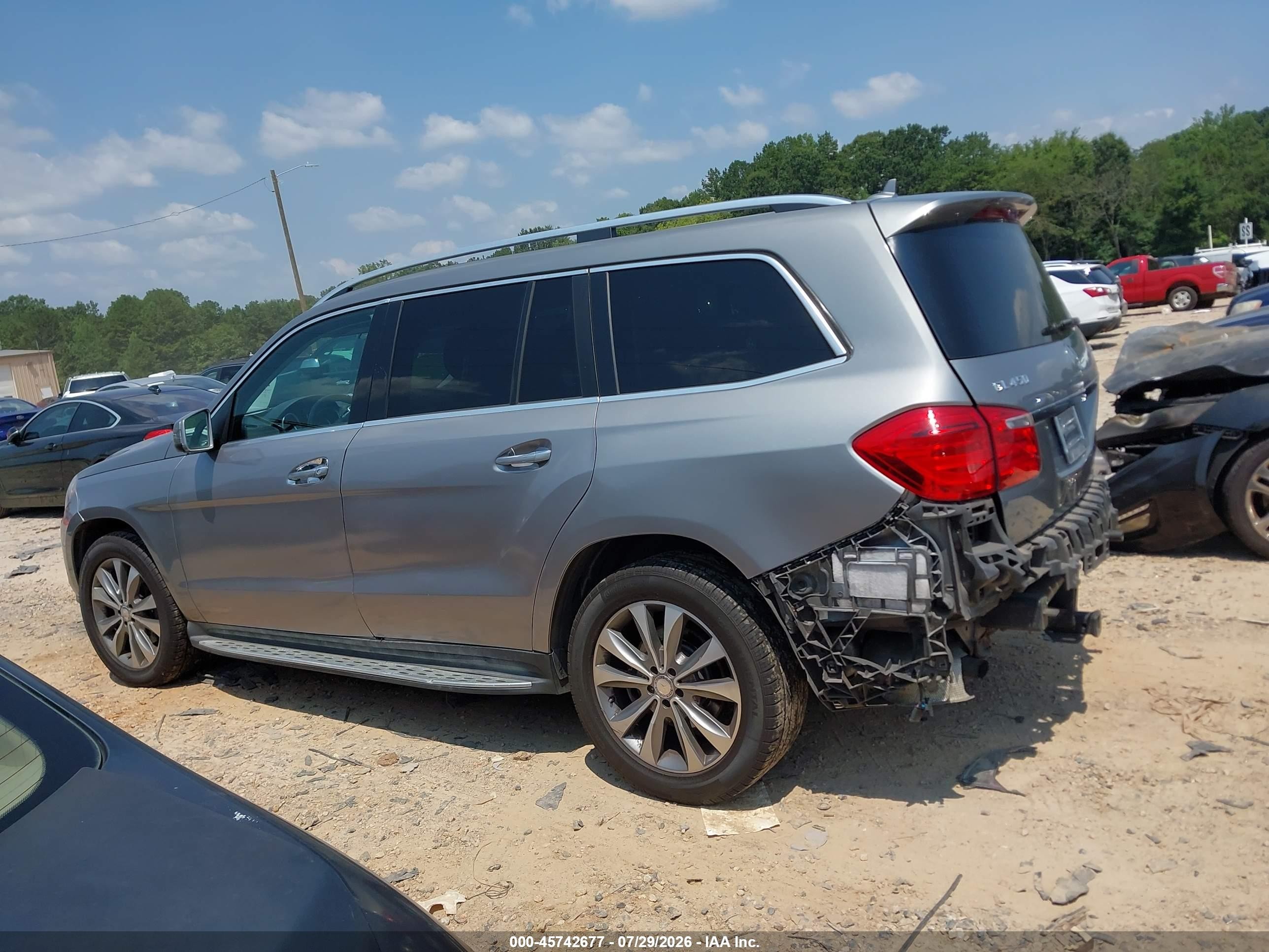 2015 Mercedes-benz Gl 450 4matic Silver vin: 4JGDF6EE1FA512047