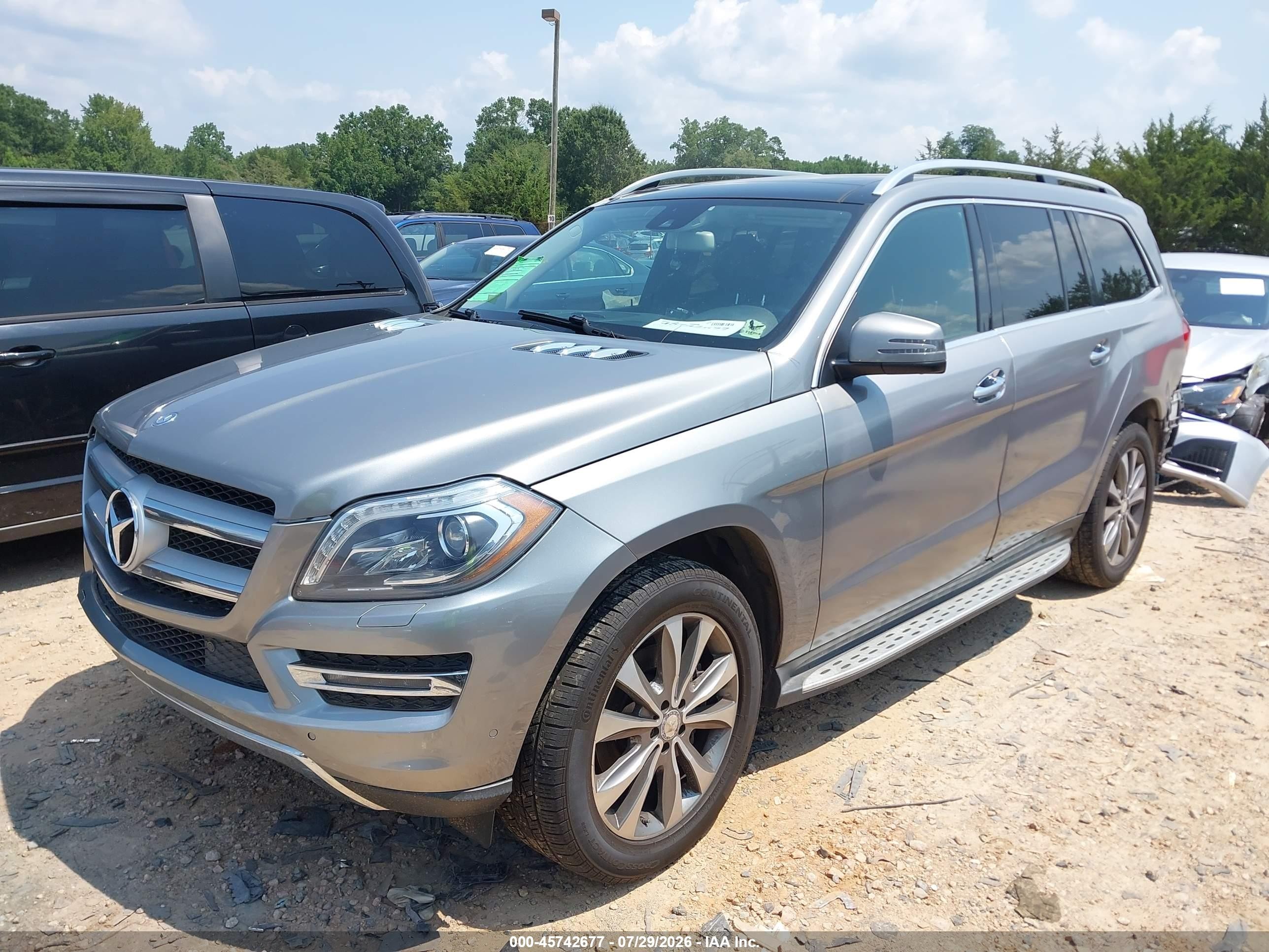 2015 Mercedes-benz Gl 450 4matic Silver vin: 4JGDF6EE1FA512047