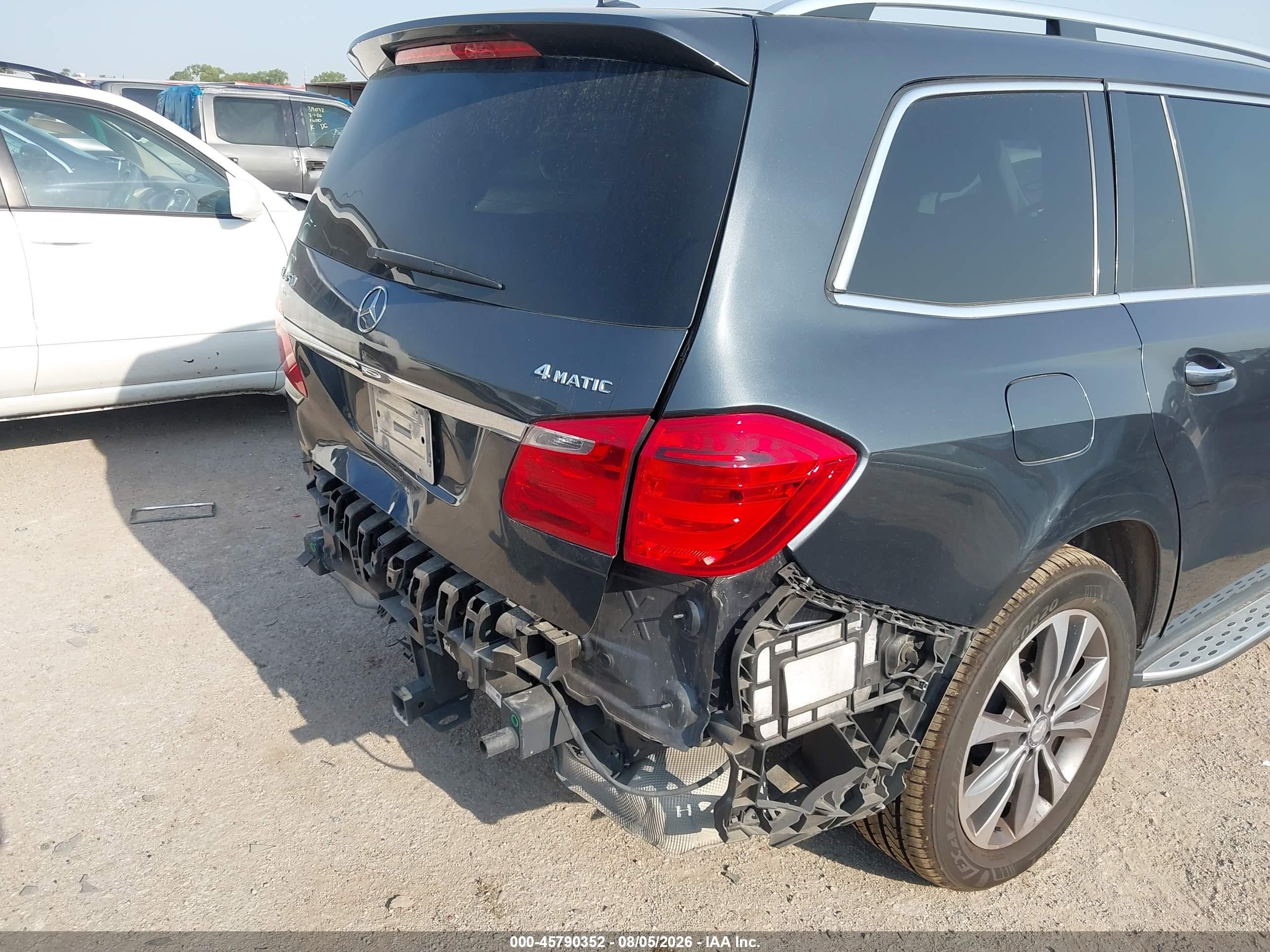 2015 Mercedes-benz Gl 450 4matic Gray vin: 4JGDF6EE1FA522741