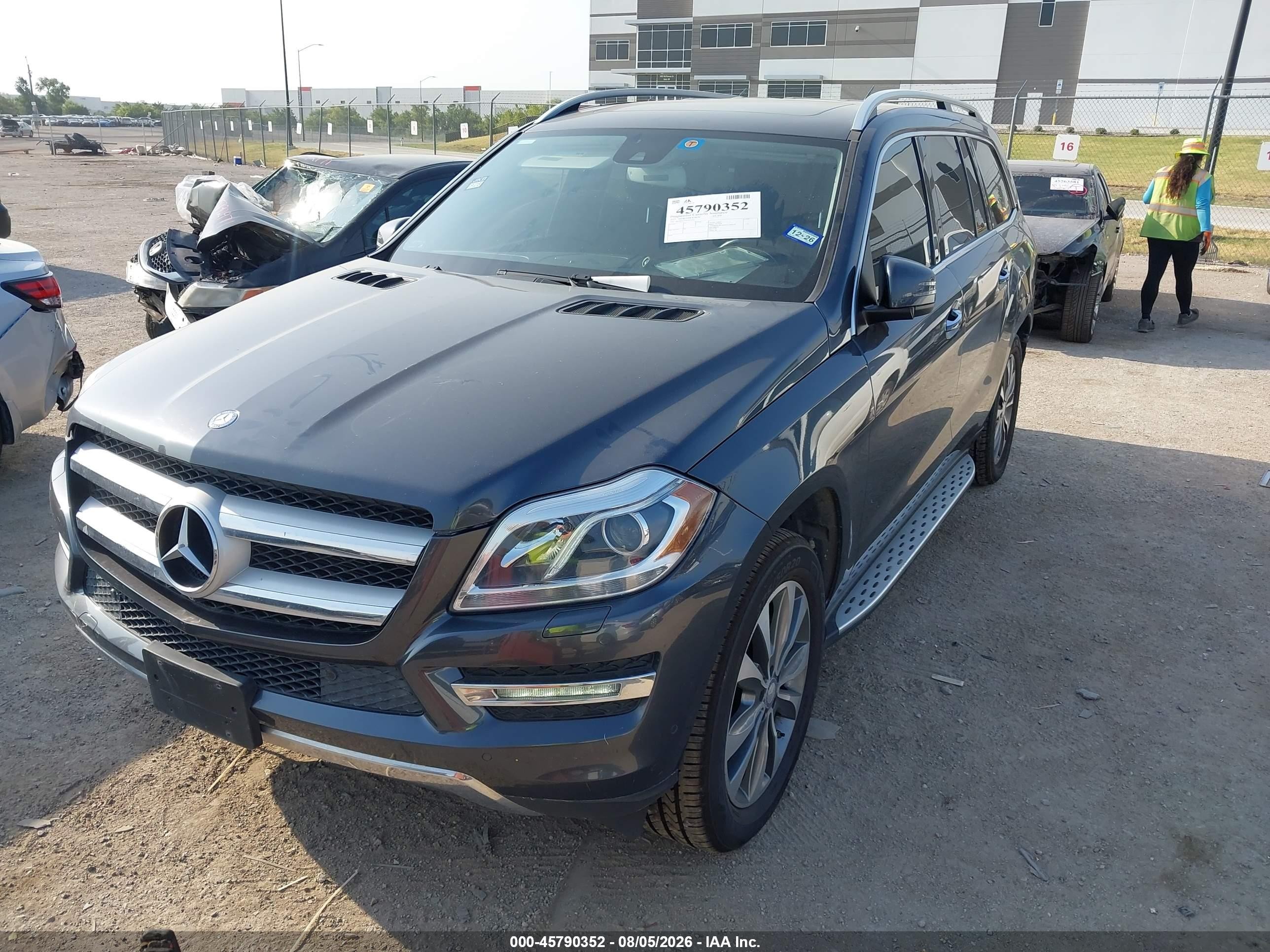 2015 Mercedes-benz Gl 450 4matic Gray vin: 4JGDF6EE1FA522741