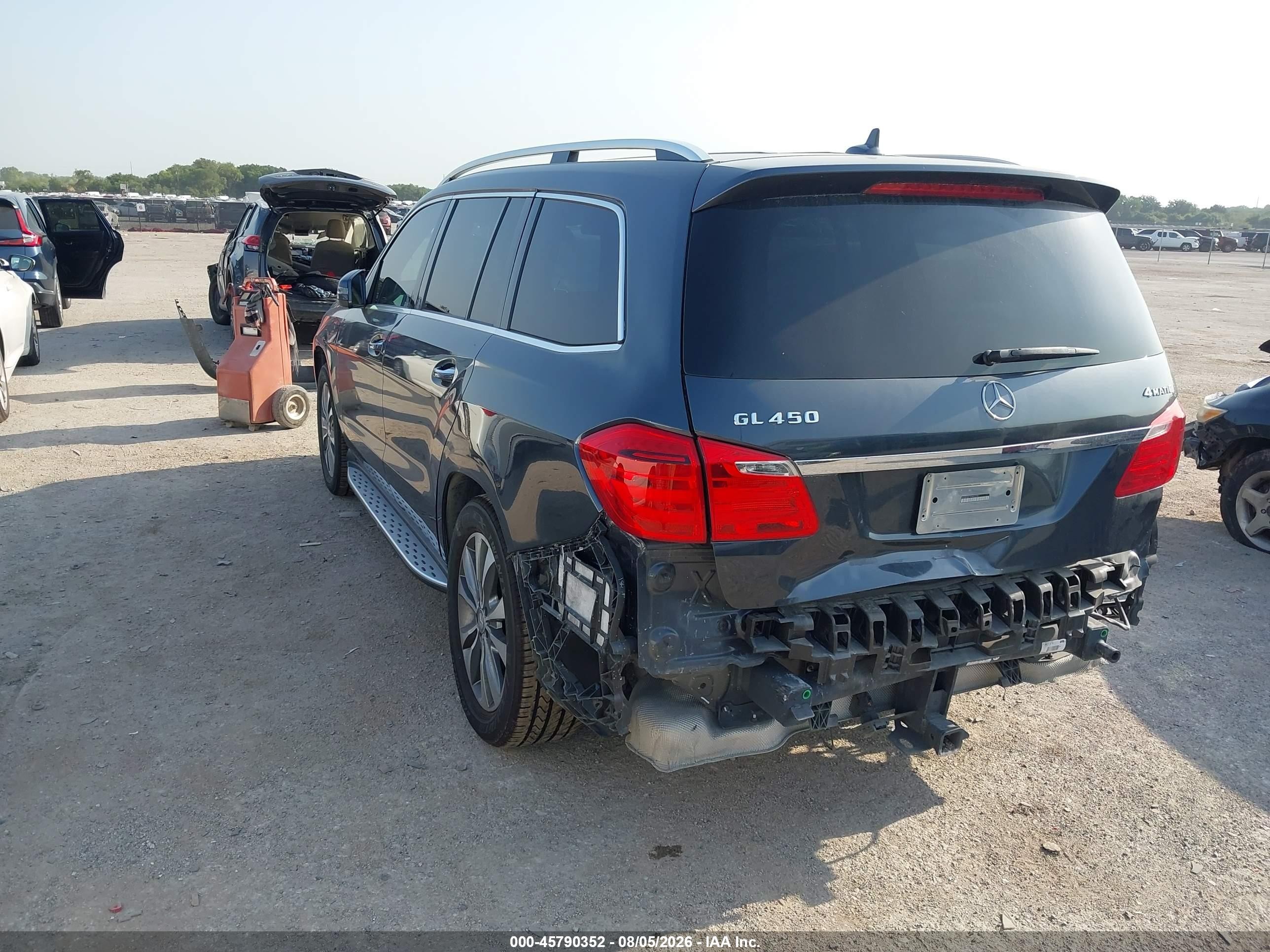 2015 Mercedes-benz Gl 450 4matic Gray vin: 4JGDF6EE1FA522741
