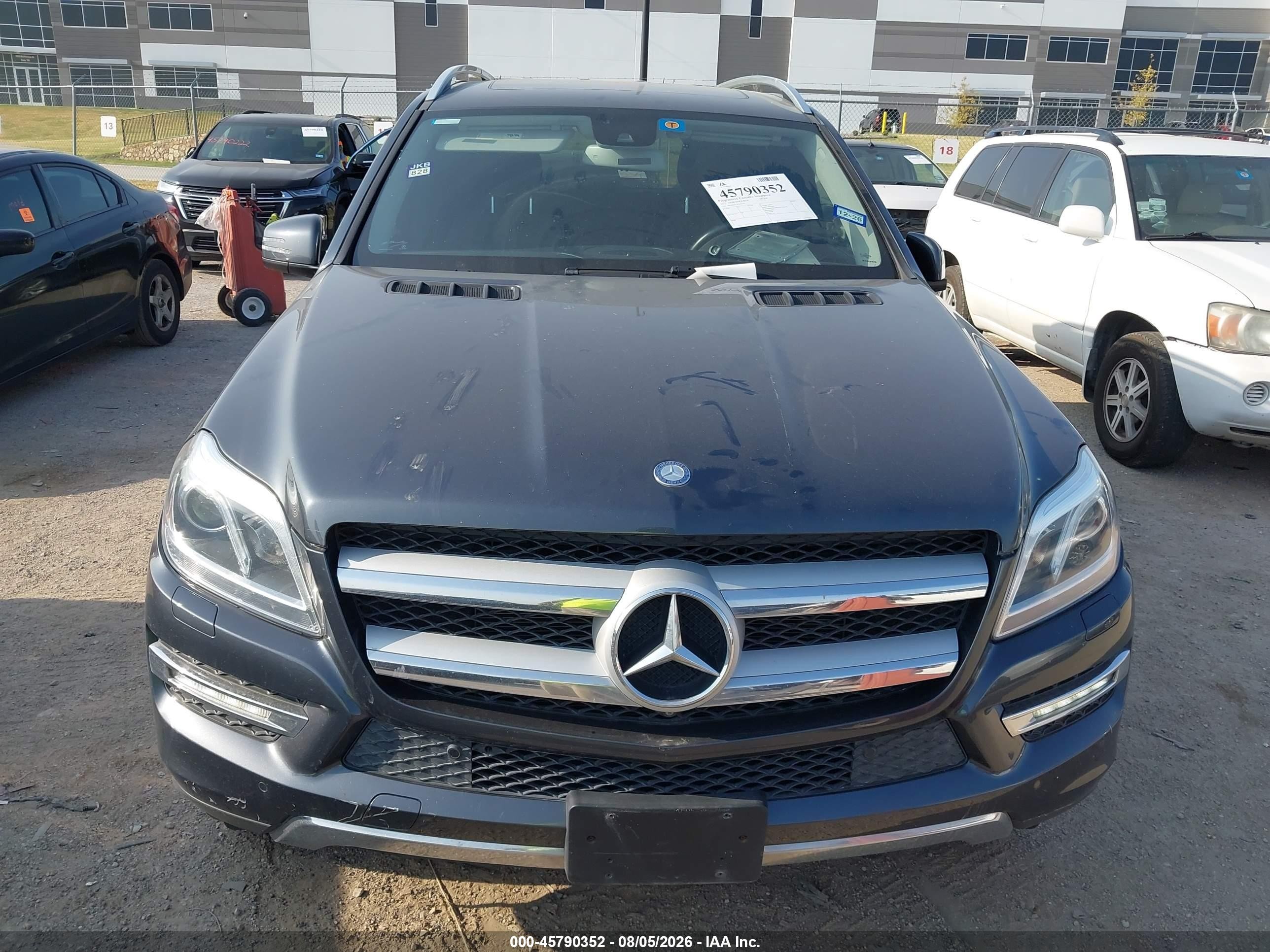 2015 Mercedes-benz Gl 450 4matic Gray vin: 4JGDF6EE1FA522741