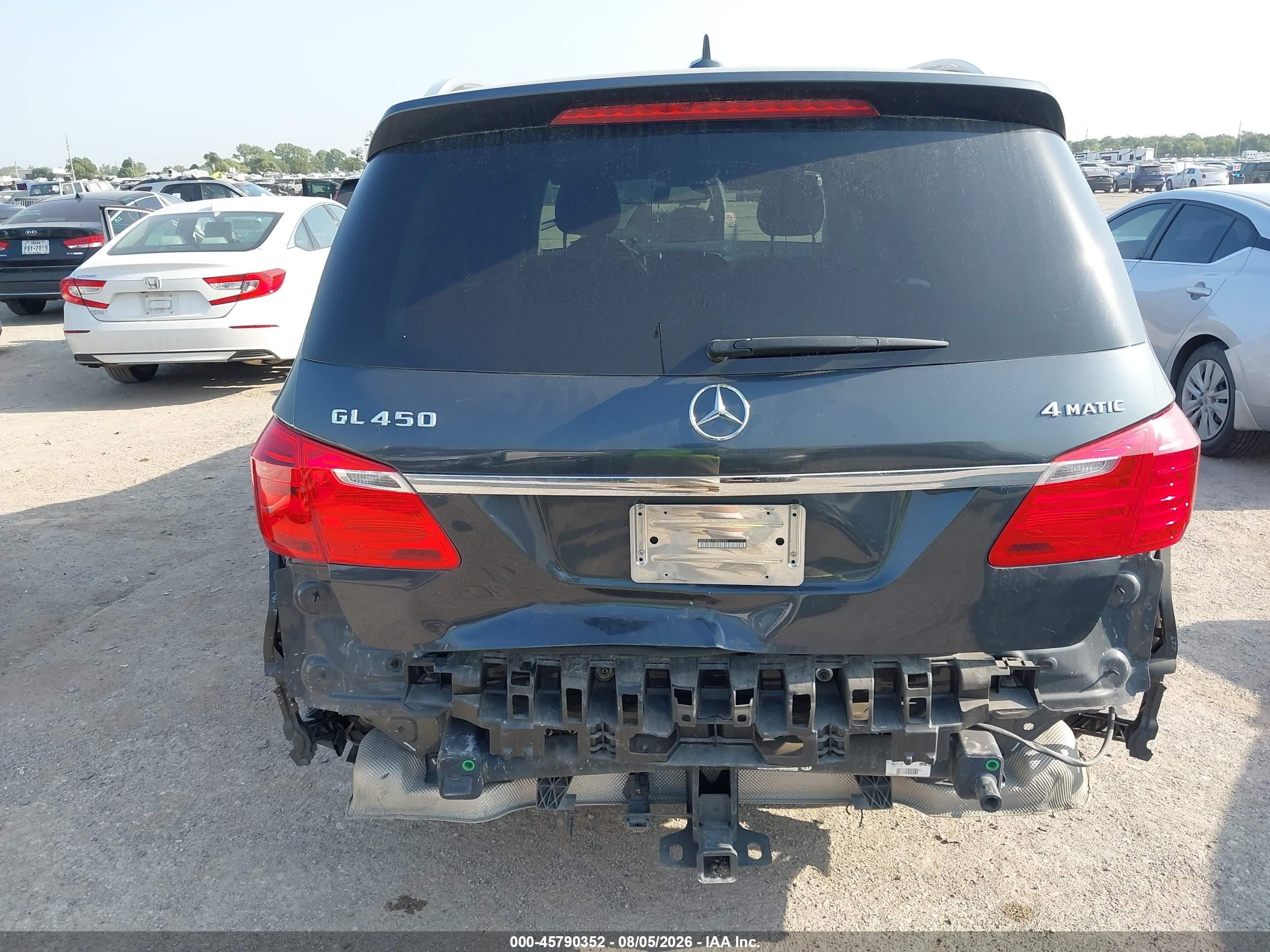 2015 Mercedes-benz Gl 450 4matic Gray vin: 4JGDF6EE1FA522741