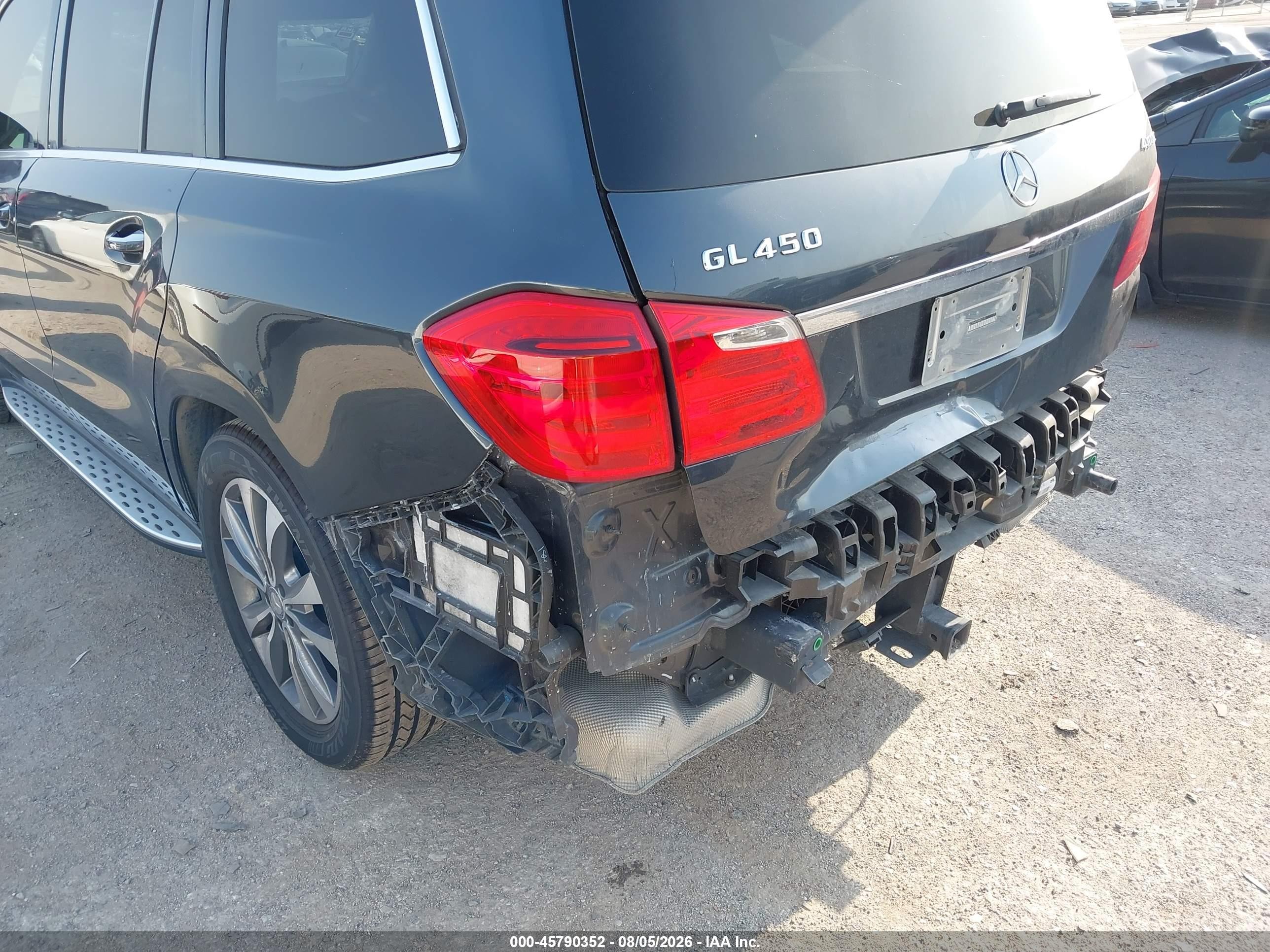2015 Mercedes-benz Gl 450 4matic Gray vin: 4JGDF6EE1FA522741