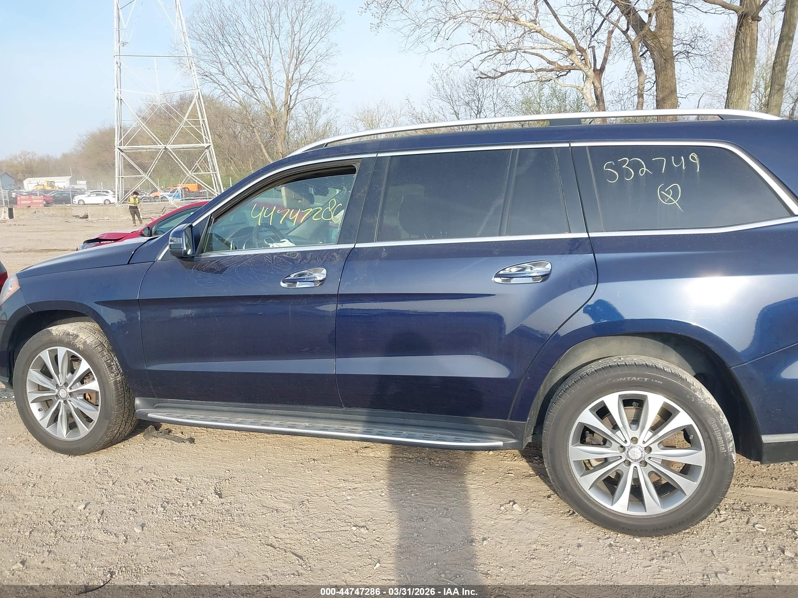 2015 Mercedes-benz Gl 450 4matic Blue vin: 4JGDF6EE1FA532749