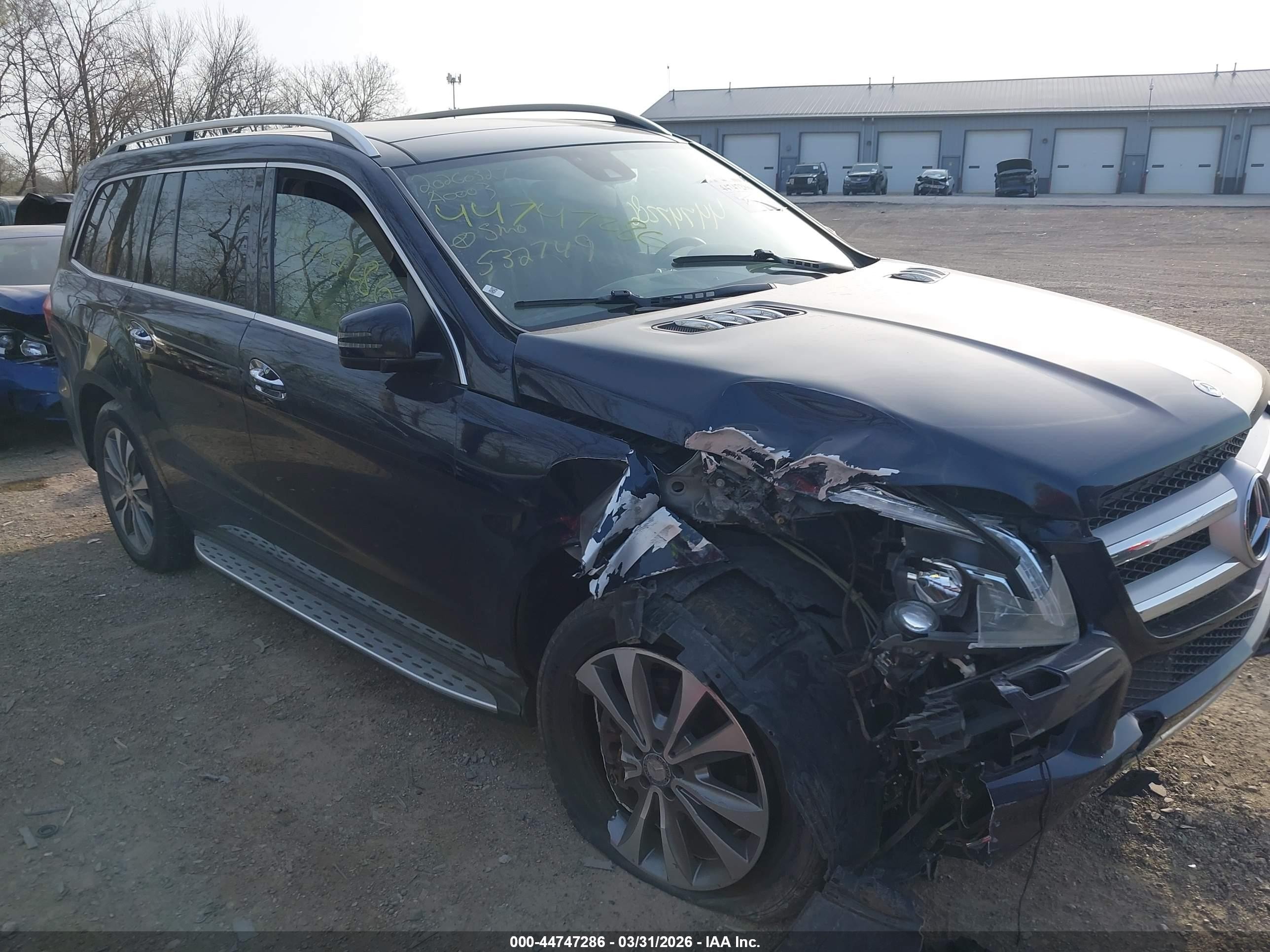 2015 Mercedes-benz Gl 450 4matic Blue vin: 4JGDF6EE1FA532749
