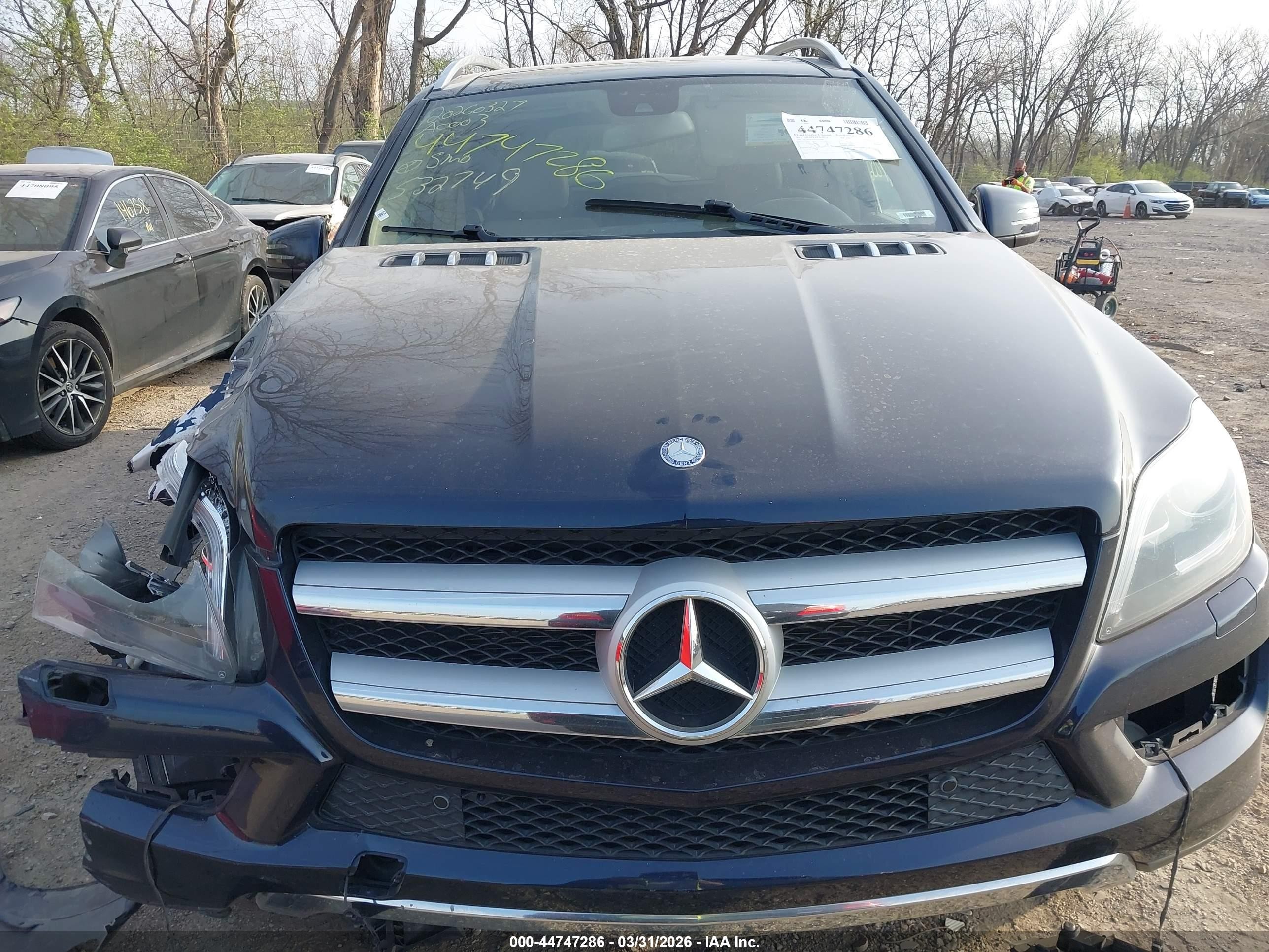 2015 Mercedes-benz Gl 450 4matic Blue vin: 4JGDF6EE1FA532749