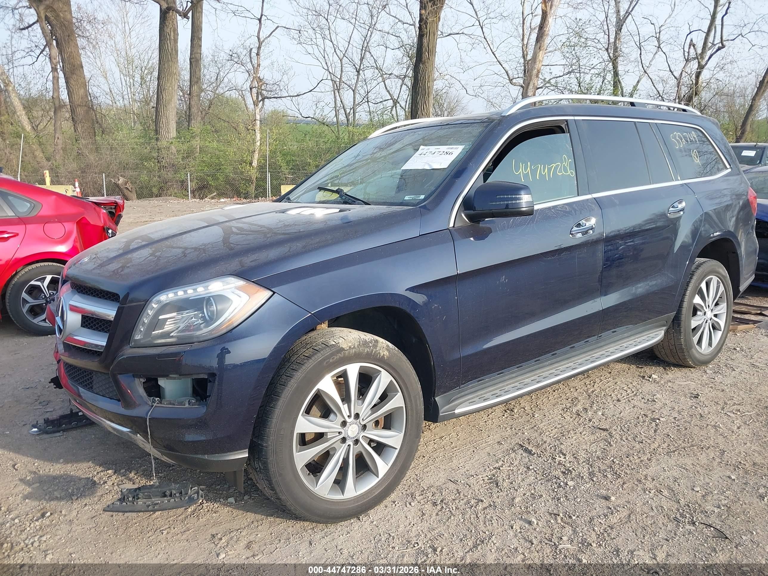2015 Mercedes-benz Gl 450 4matic Blue vin: 4JGDF6EE1FA532749