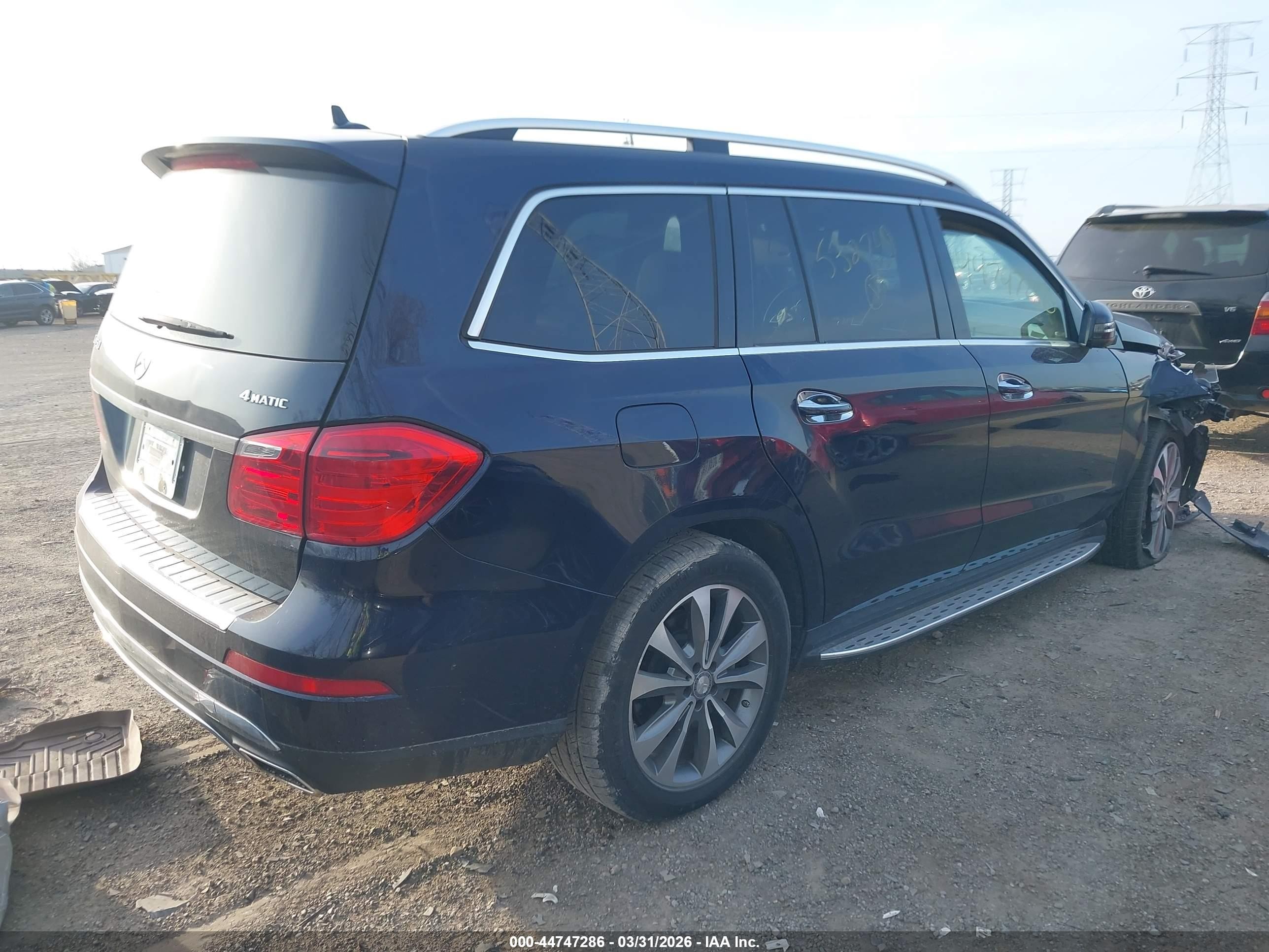 2015 Mercedes-benz Gl 450 4matic Blue vin: 4JGDF6EE1FA532749