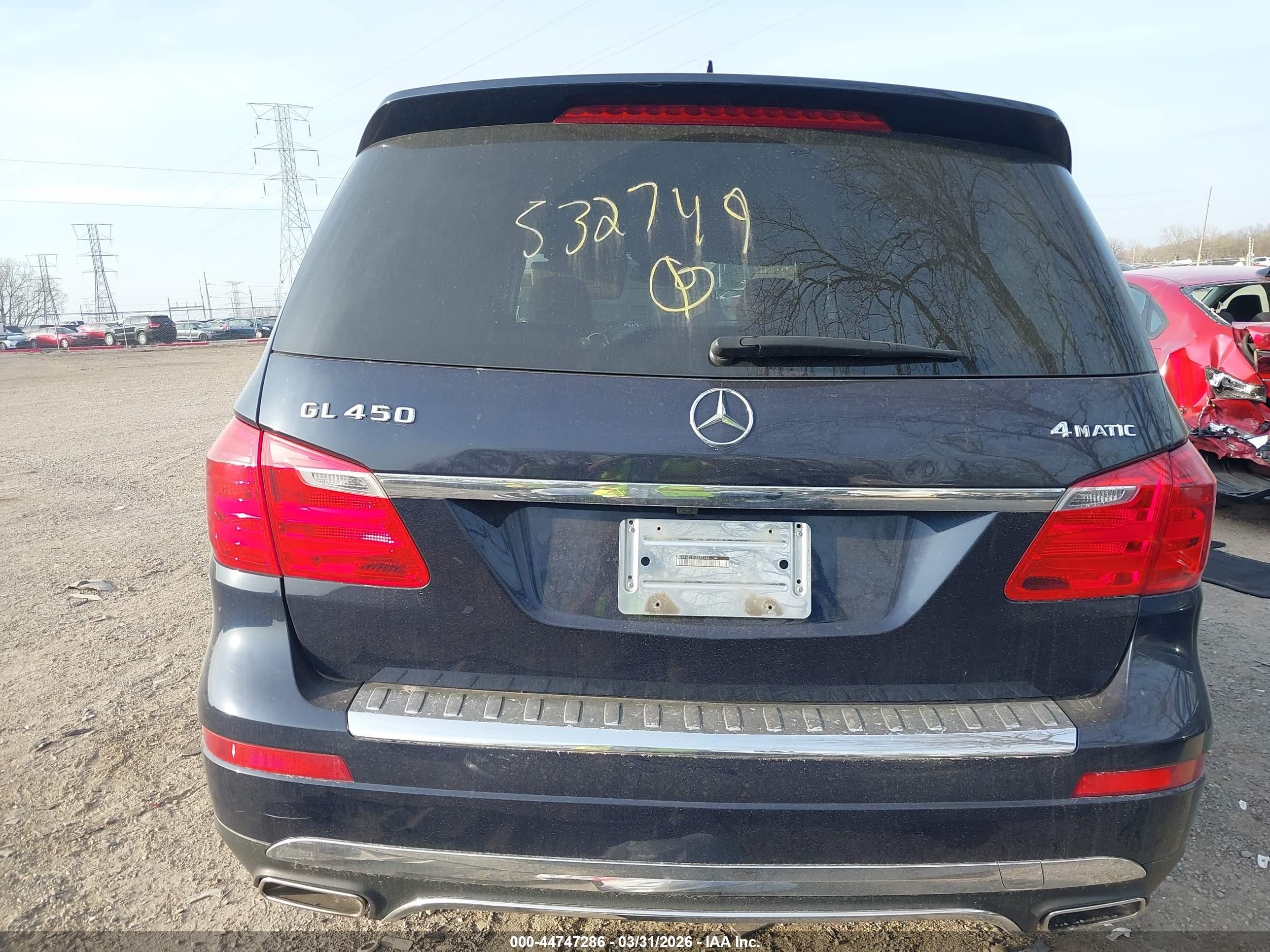 2015 Mercedes-benz Gl 450 4matic Blue vin: 4JGDF6EE1FA532749