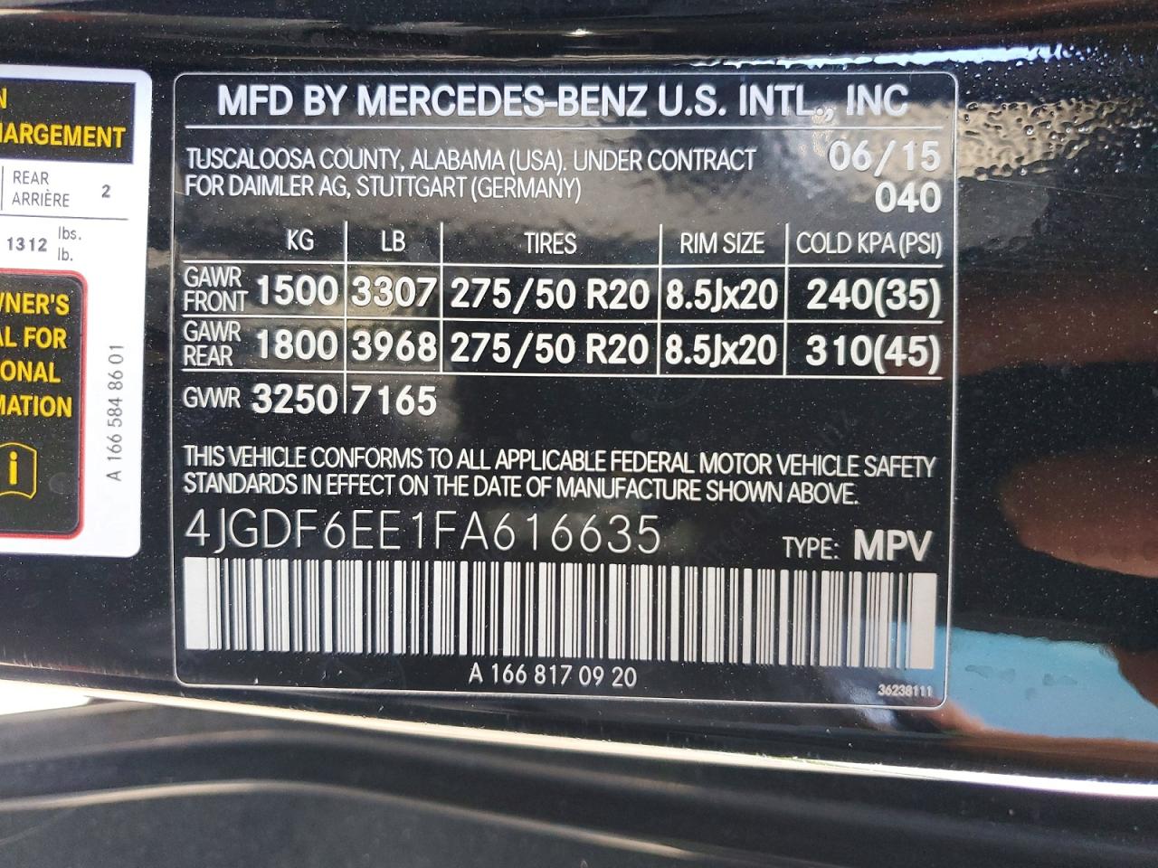 2015 Mercedes-benz Gl 450 4matic Black vin: 4JGDF6EE1FA616635