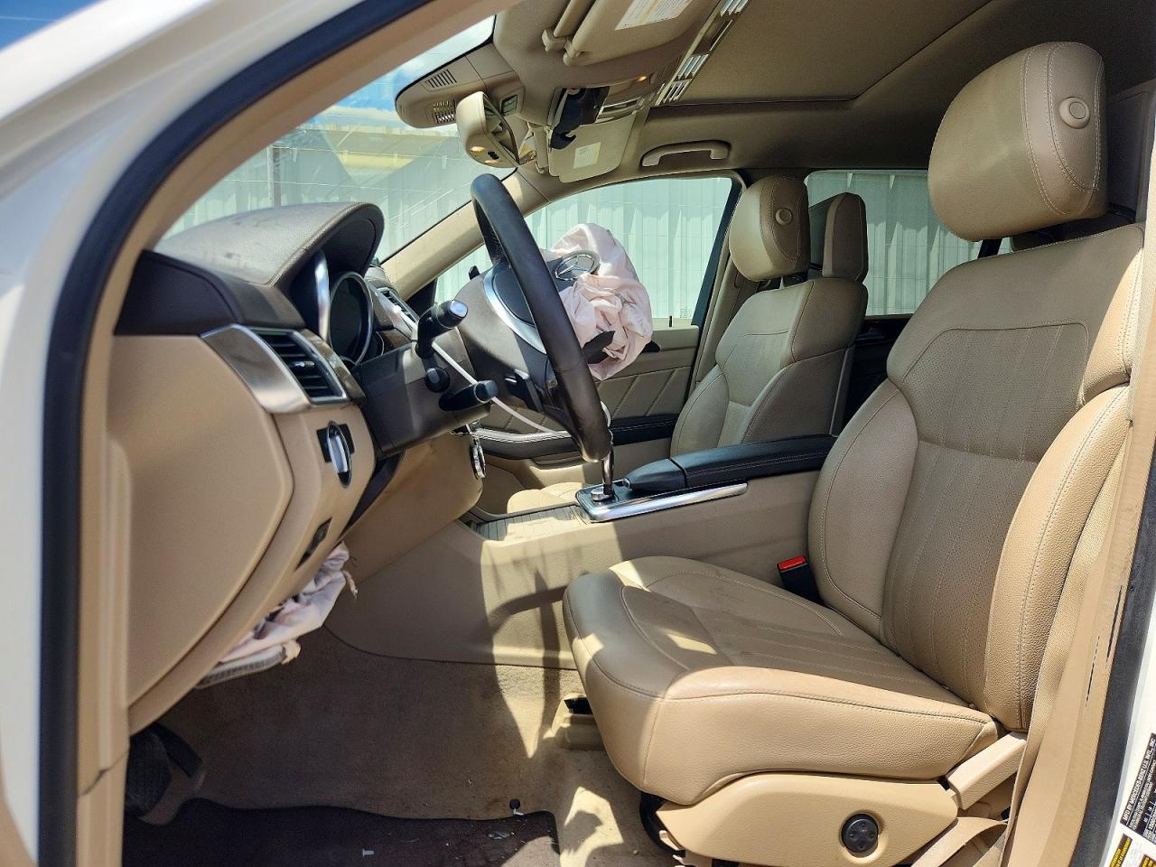 2015 Mercedes-benz Gl 450 4matic White vin: 4JGDF6EE2FA455020