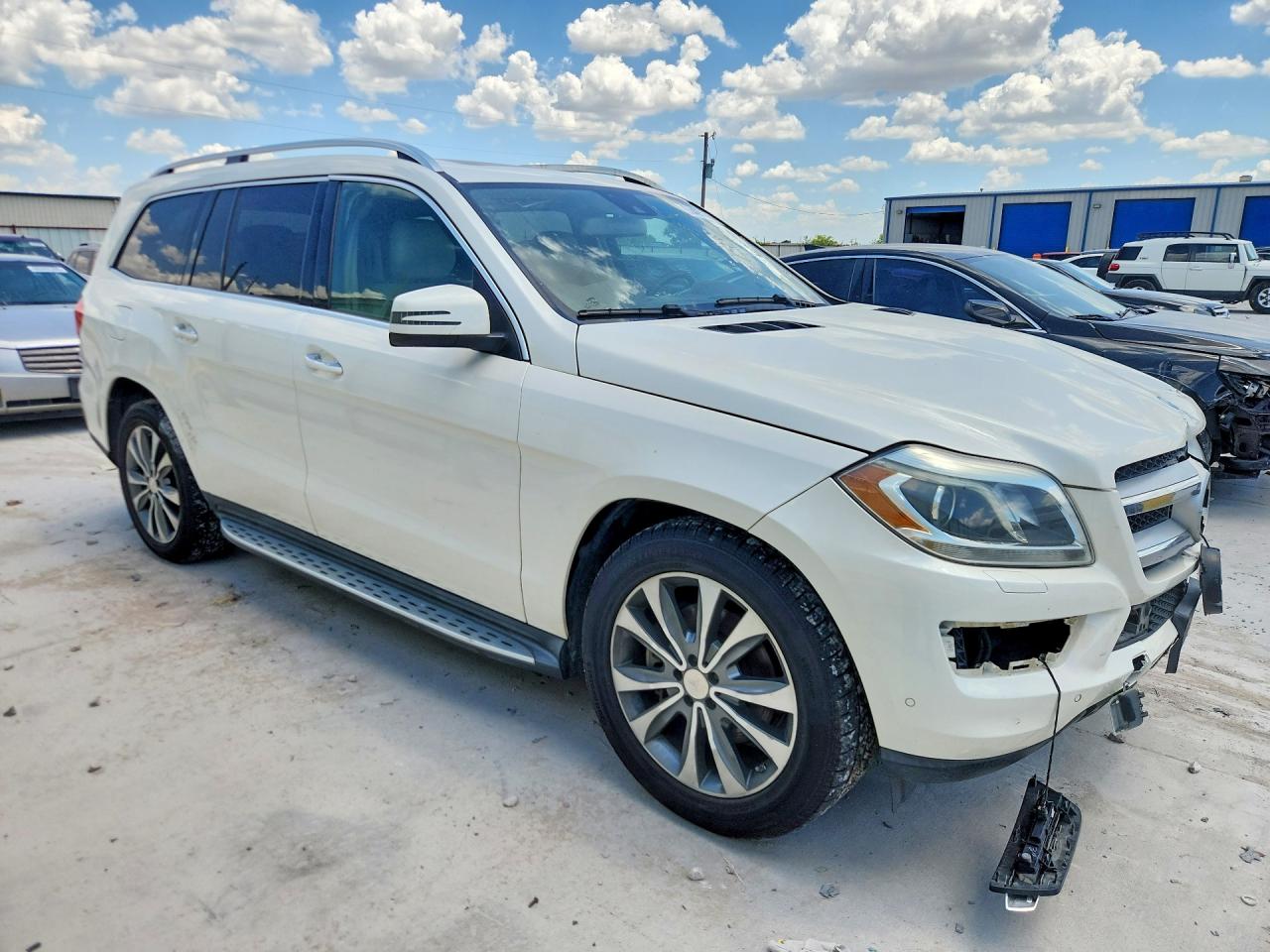 2015 Mercedes-benz Gl 450 4matic White vin: 4JGDF6EE2FA455020