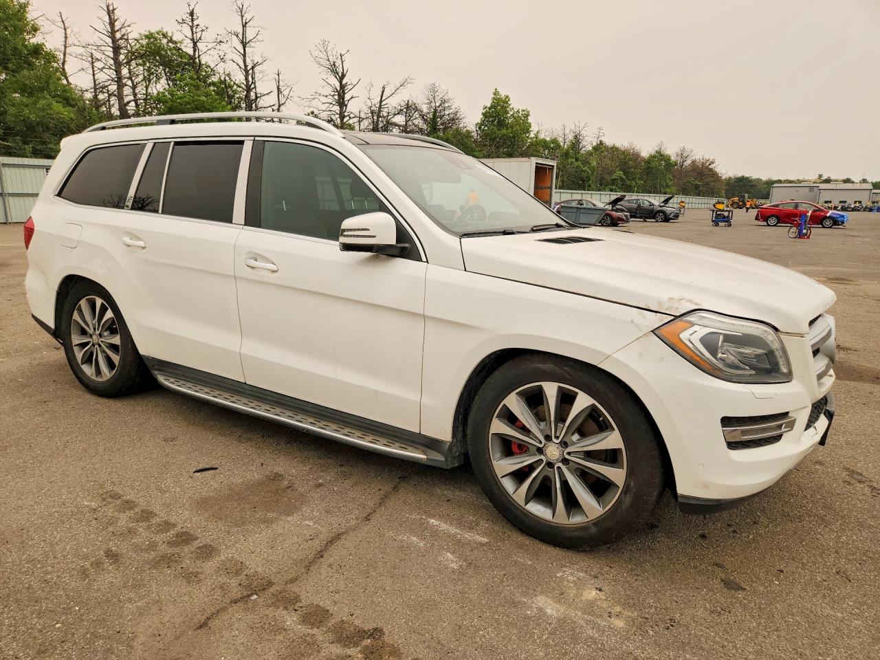 2015 Mercedes-benz Gl 450 4matic White vin: 4JGDF6EE2FA462078
