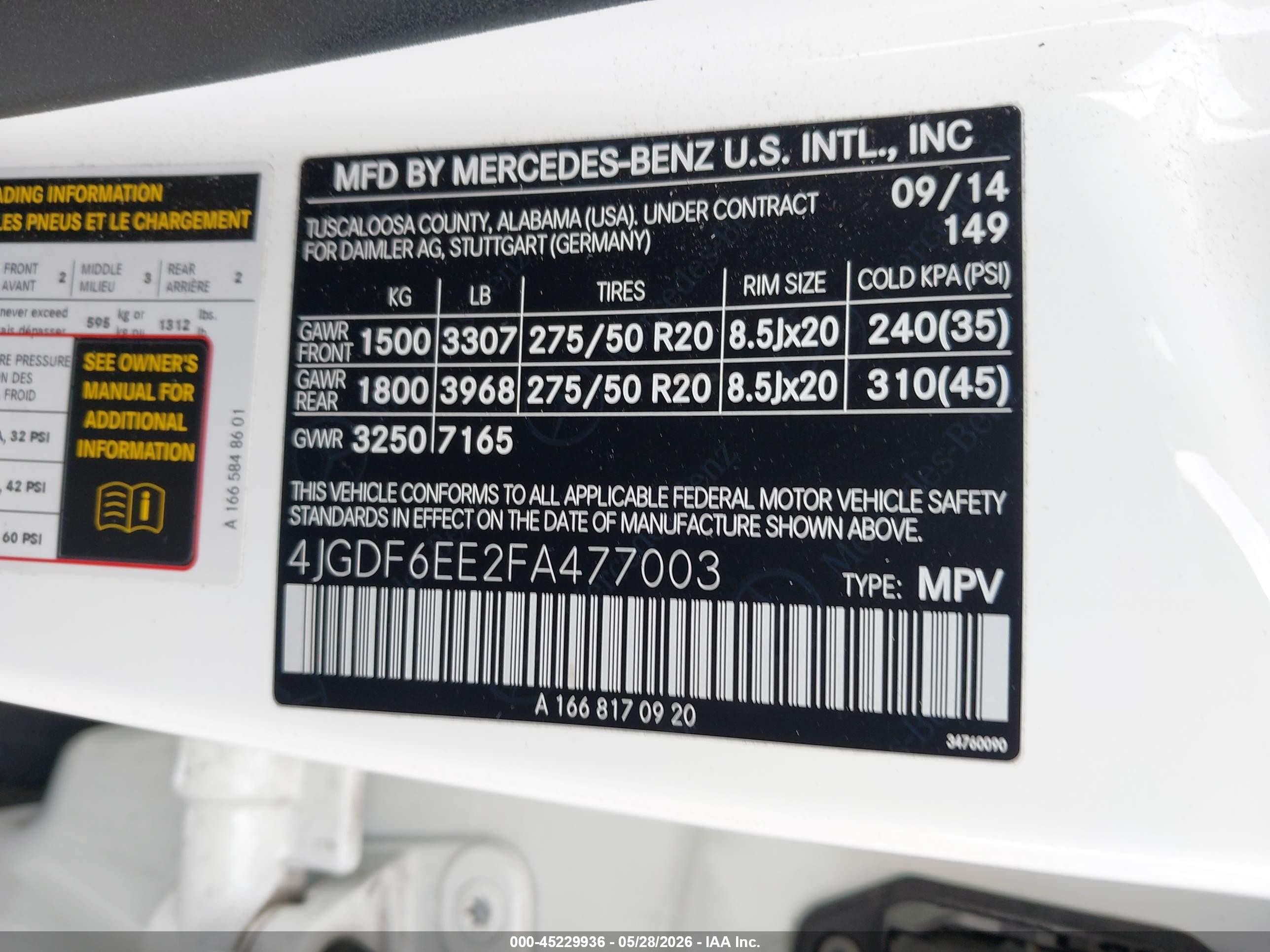 2015 Mercedes-benz Gl 450 4matic White vin: 4JGDF6EE2FA477003