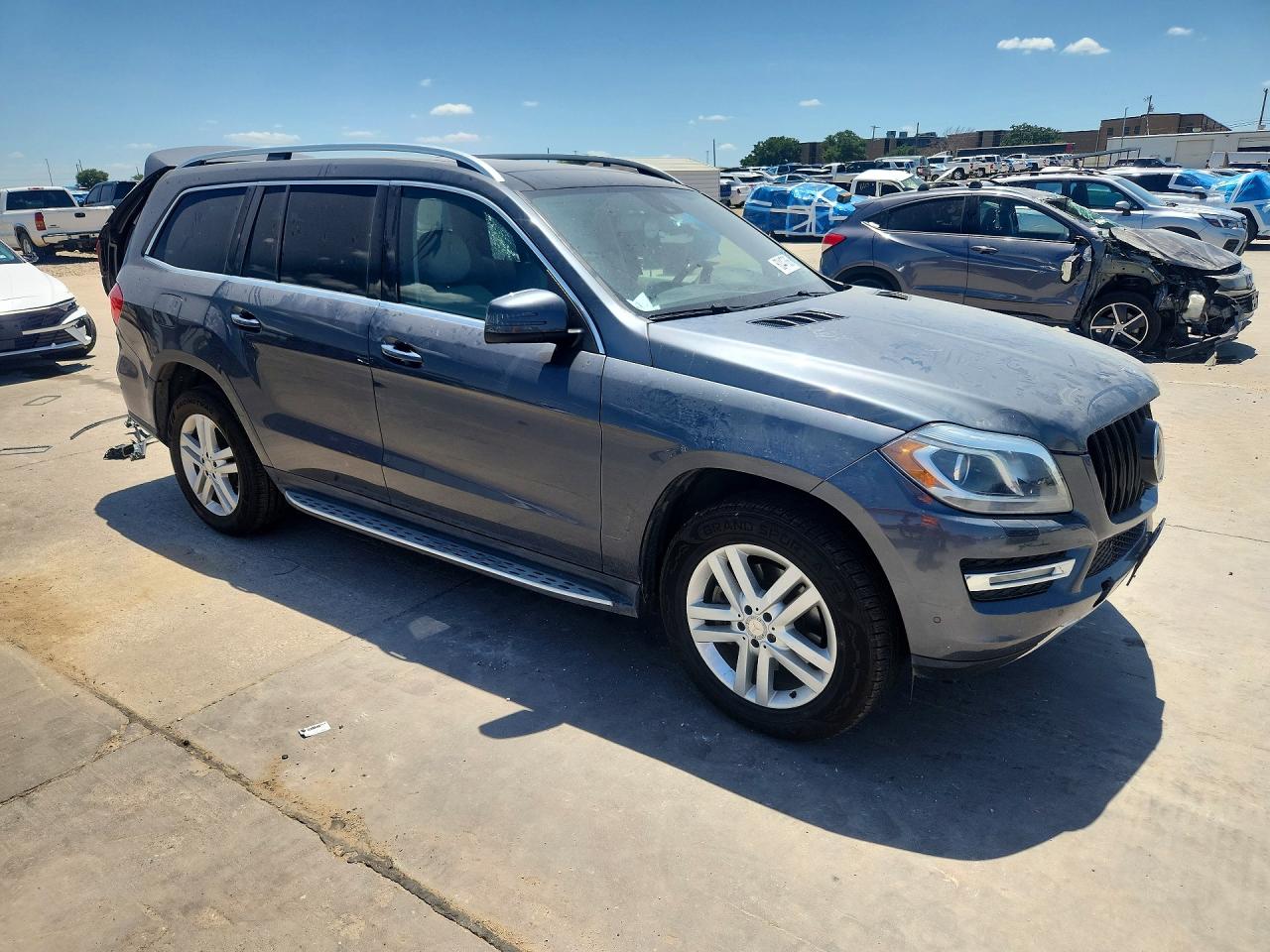 2015 Mercedes-benz Gl 450 4matic Gray vin: 4JGDF6EE2FA479298