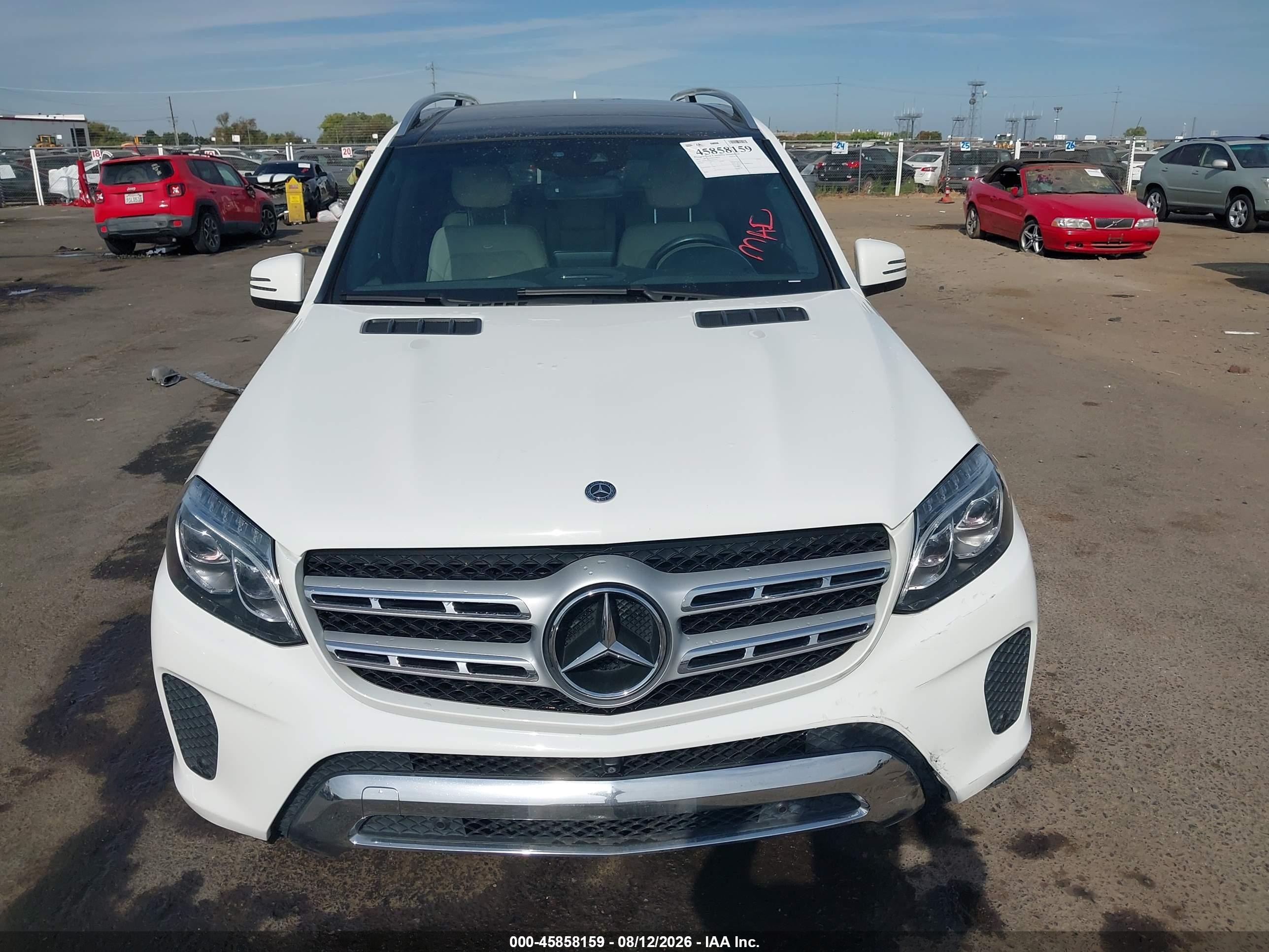 2017 Mercedes-benz Gls 450 4matic White vin: 4JGDF6EE2HA975916