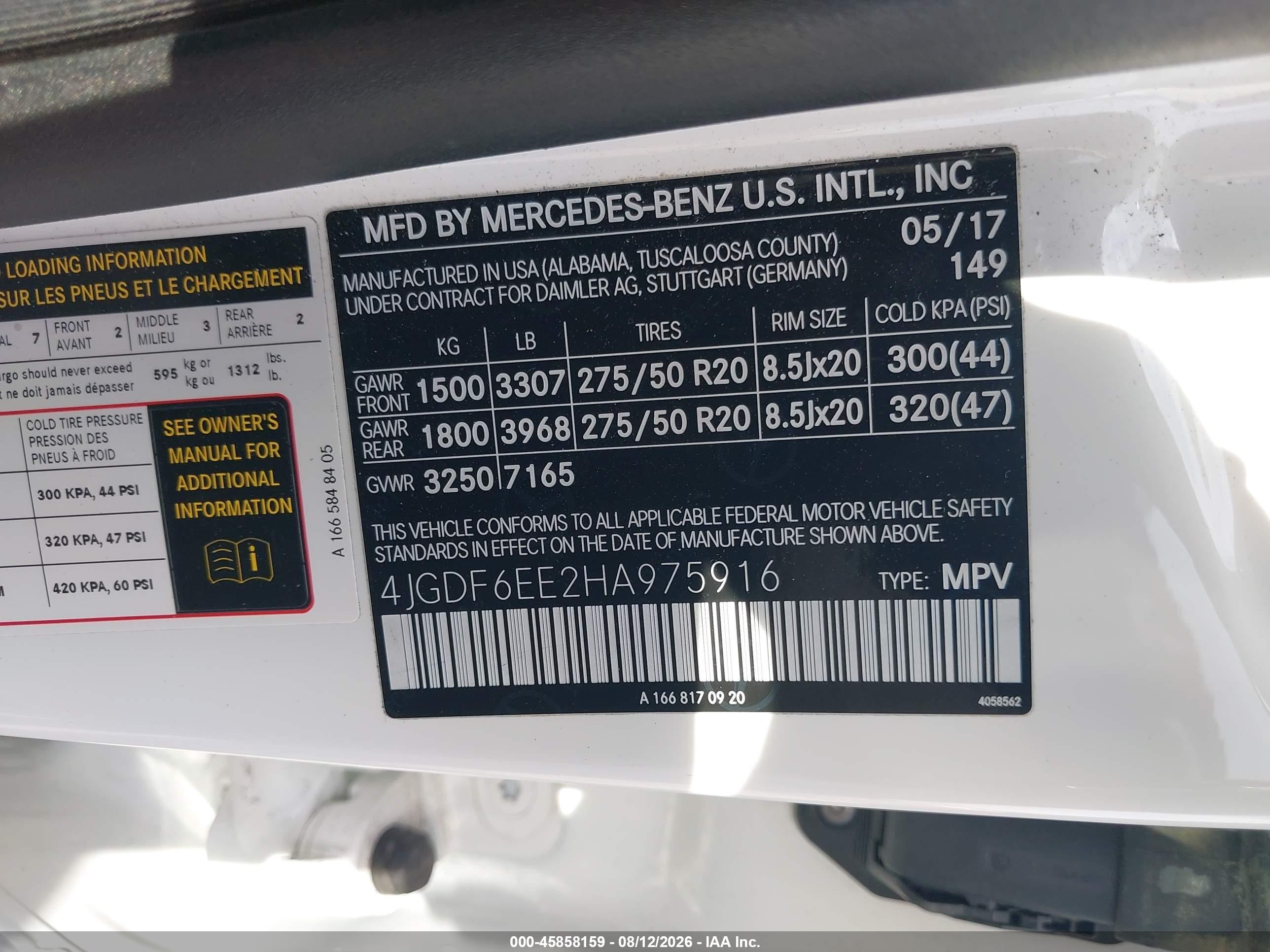 2017 Mercedes-benz Gls 450 4matic White vin: 4JGDF6EE2HA975916