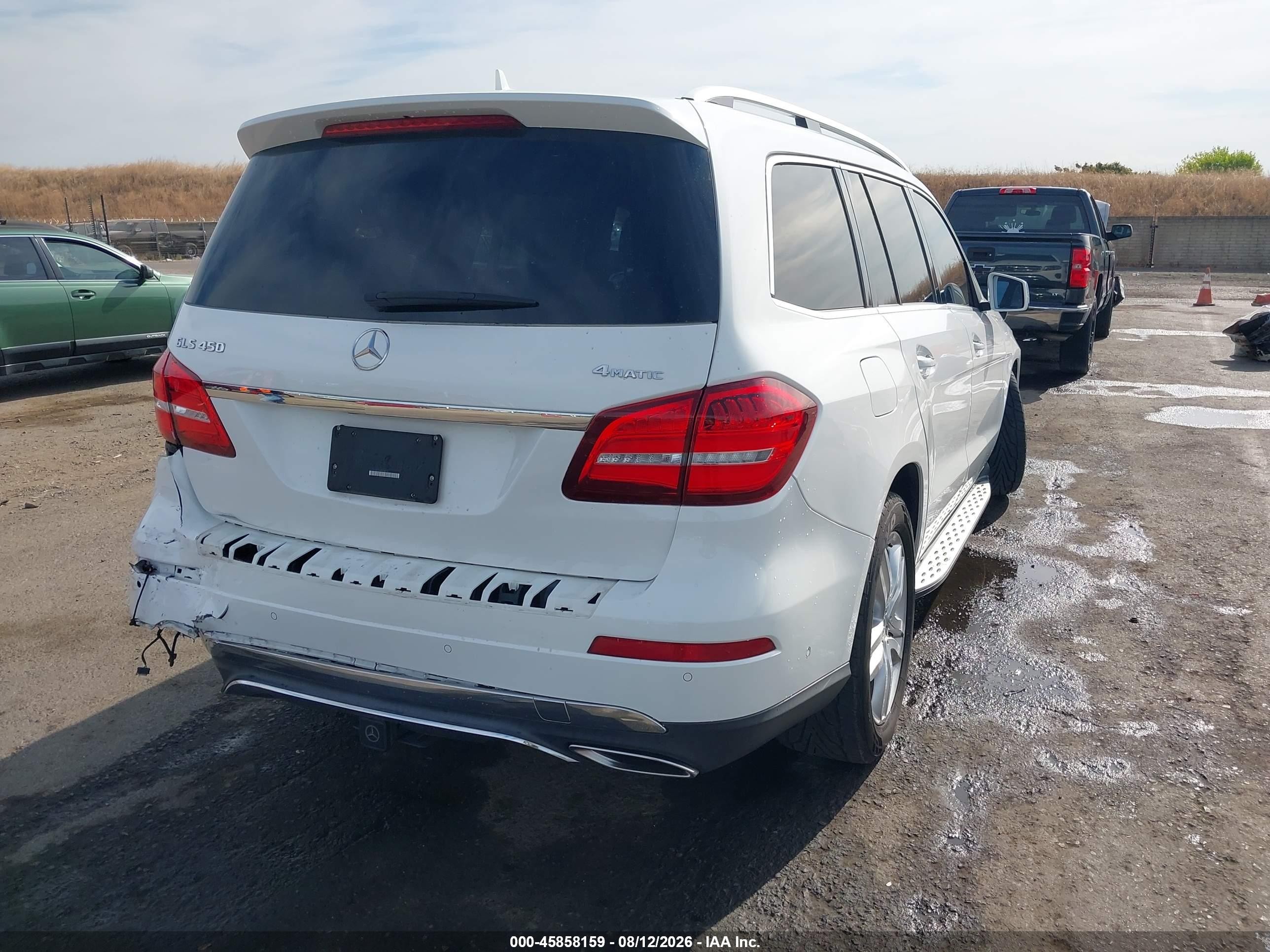 2017 Mercedes-benz Gls 450 4matic White vin: 4JGDF6EE2HA975916