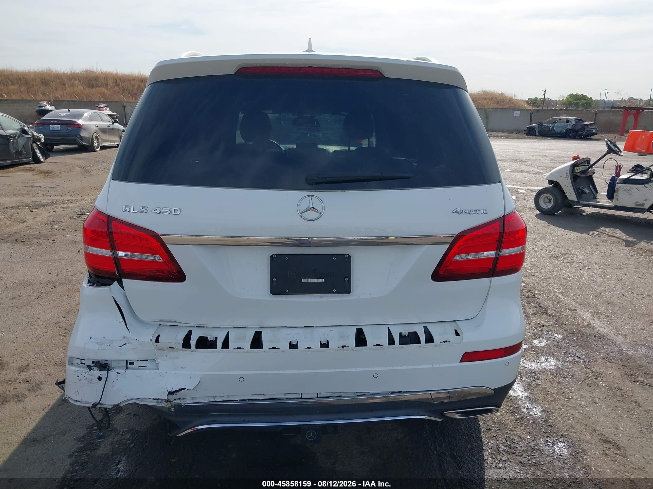 2017 Mercedes-benz Gls 450 4matic White vin: 4JGDF6EE2HA975916