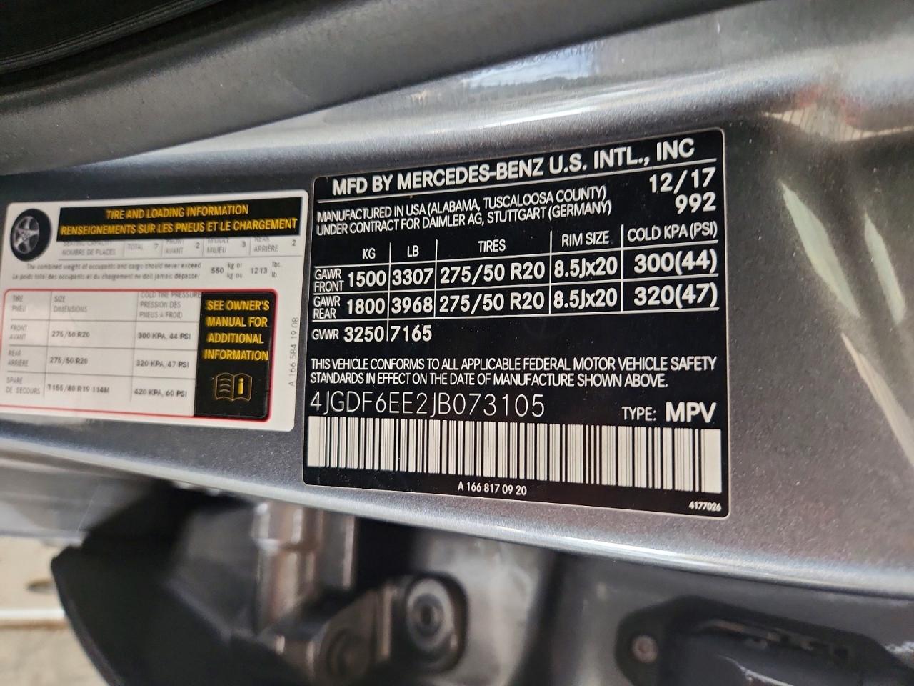 2018 Mercedes-benz Gls 450 4matic Gray vin: 4JGDF6EE2JB073105