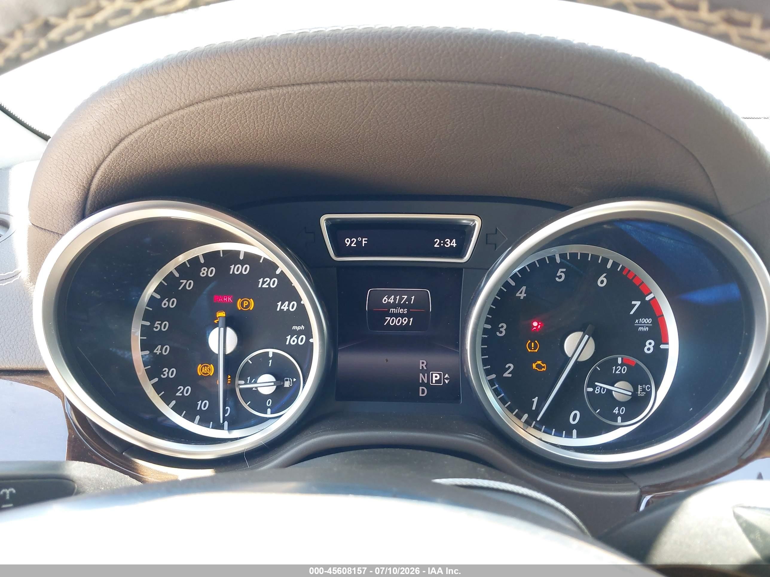 2015 Mercedes-benz Gl 450 4matic Белый vin: 4JGDF6EE3FA460484