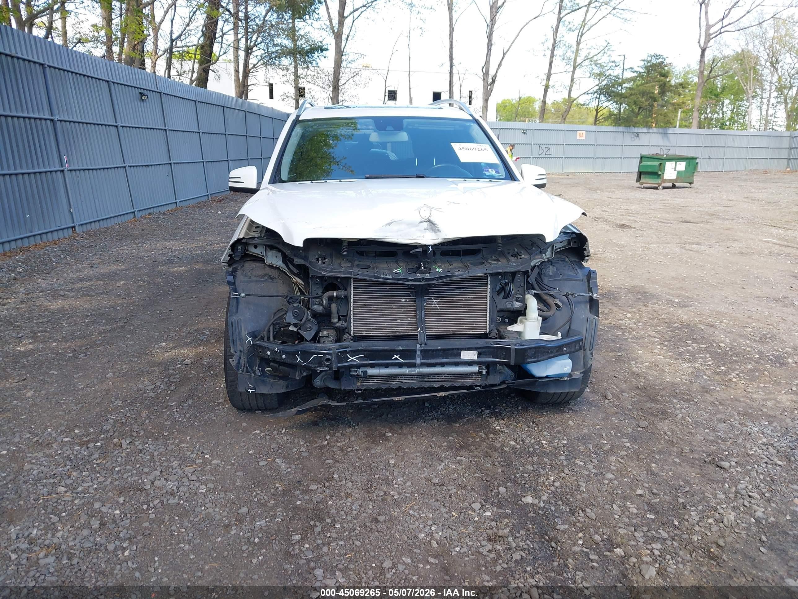 2015 Mercedes-benz Gl 450 4matic White vin: 4JGDF6EE3FA486230