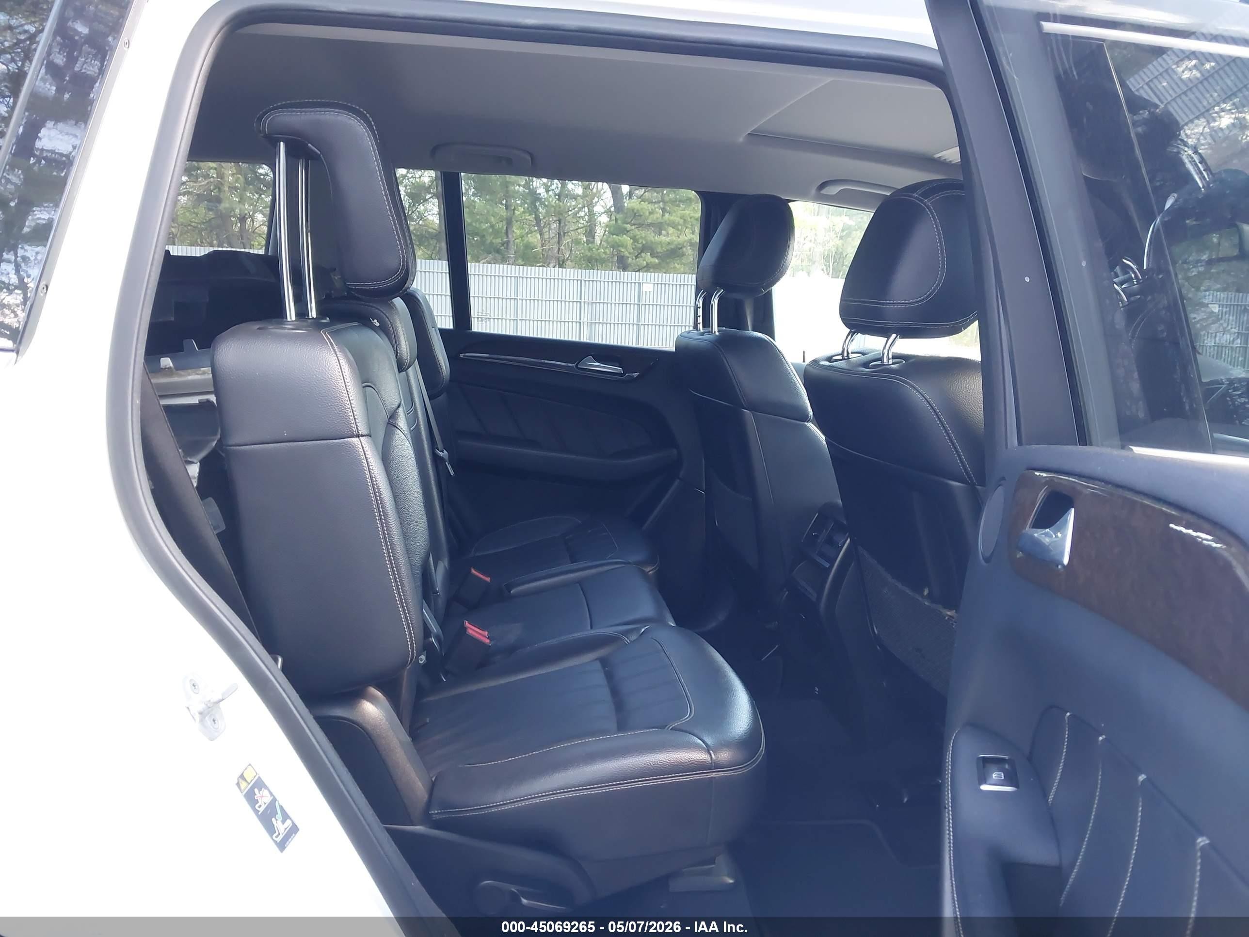2015 Mercedes-benz Gl 450 4matic White vin: 4JGDF6EE3FA486230