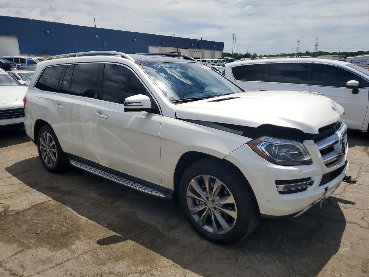 2015 Mercedes-benz Gl 450 4matic White vin: 4JGDF6EE3FA508050