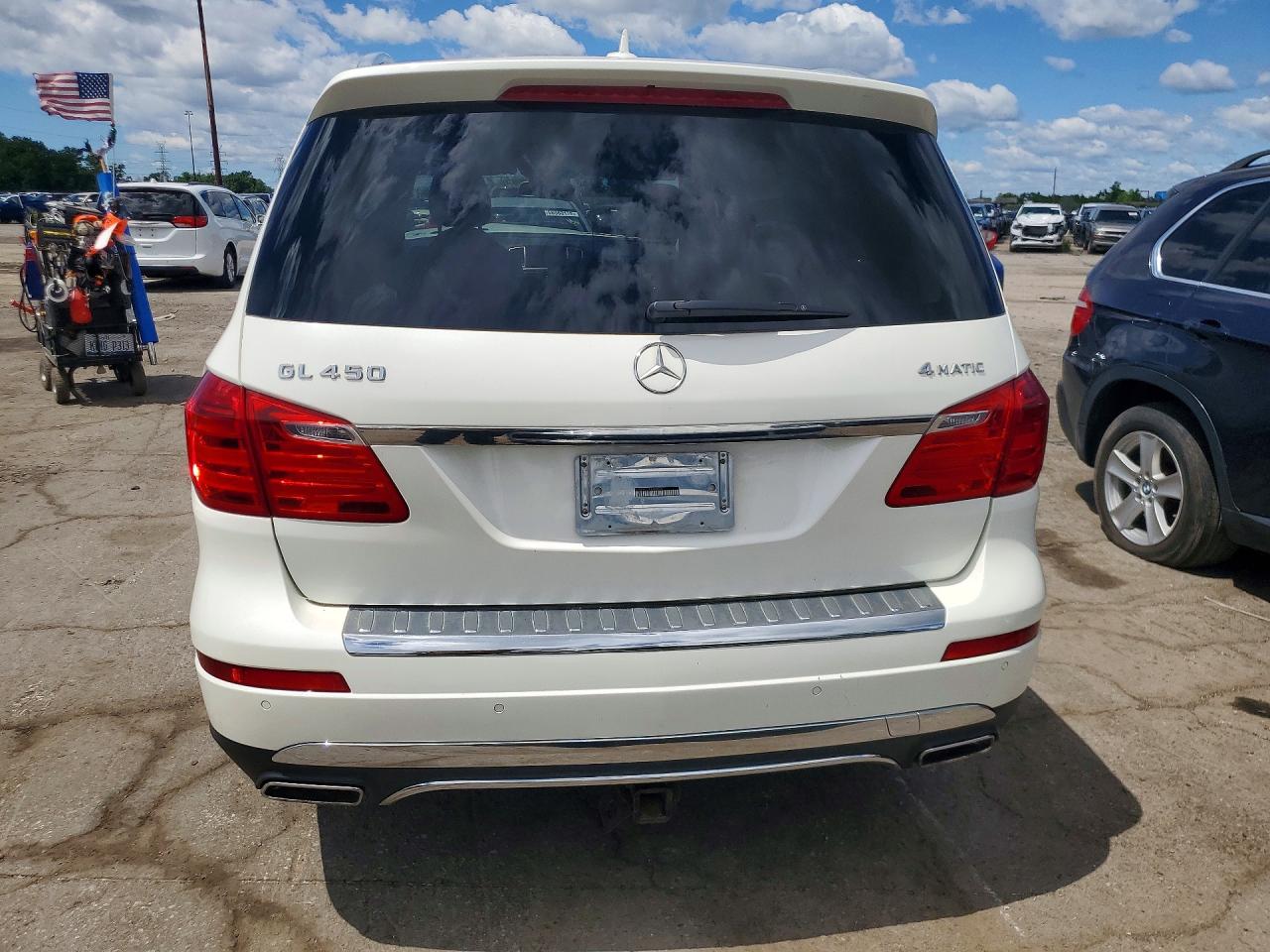 2015 Mercedes-benz Gl 450 4matic White vin: 4JGDF6EE3FA508050