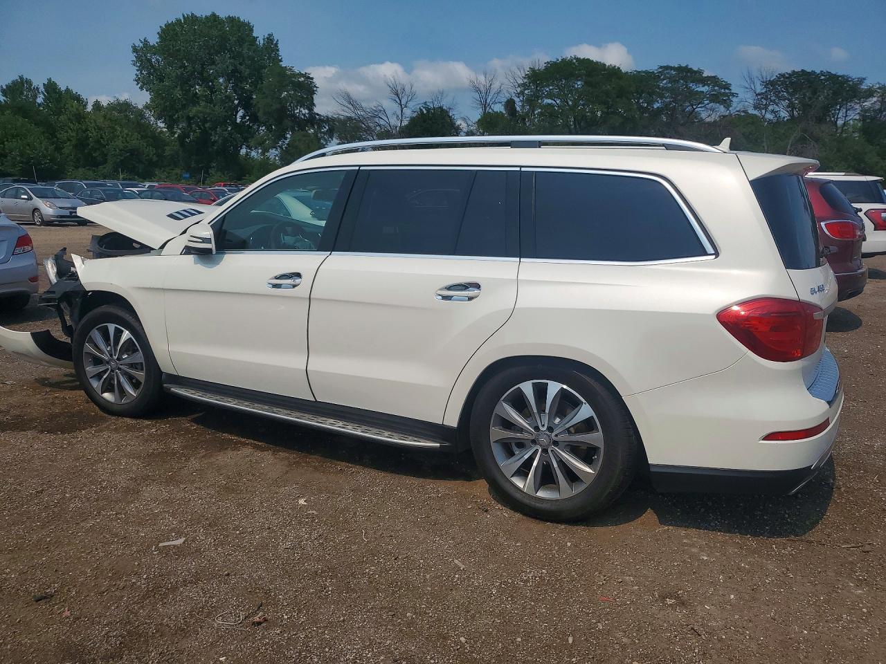 2015 Mercedes-benz Gl 450 4matic White vin: 4JGDF6EE3FA531473