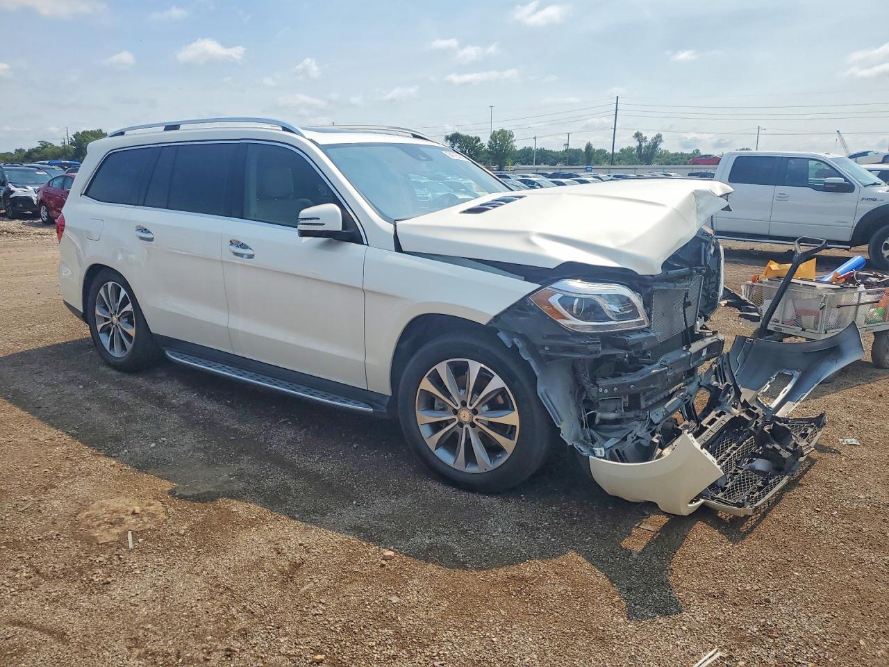 2015 Mercedes-benz Gl 450 4matic White vin: 4JGDF6EE3FA531473