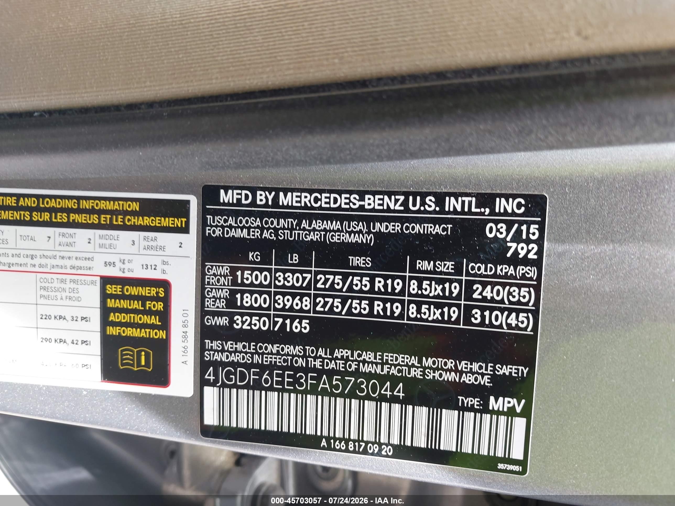 2015 Mercedes-benz Gl 450 4matic Silver vin: 4JGDF6EE3FA573044