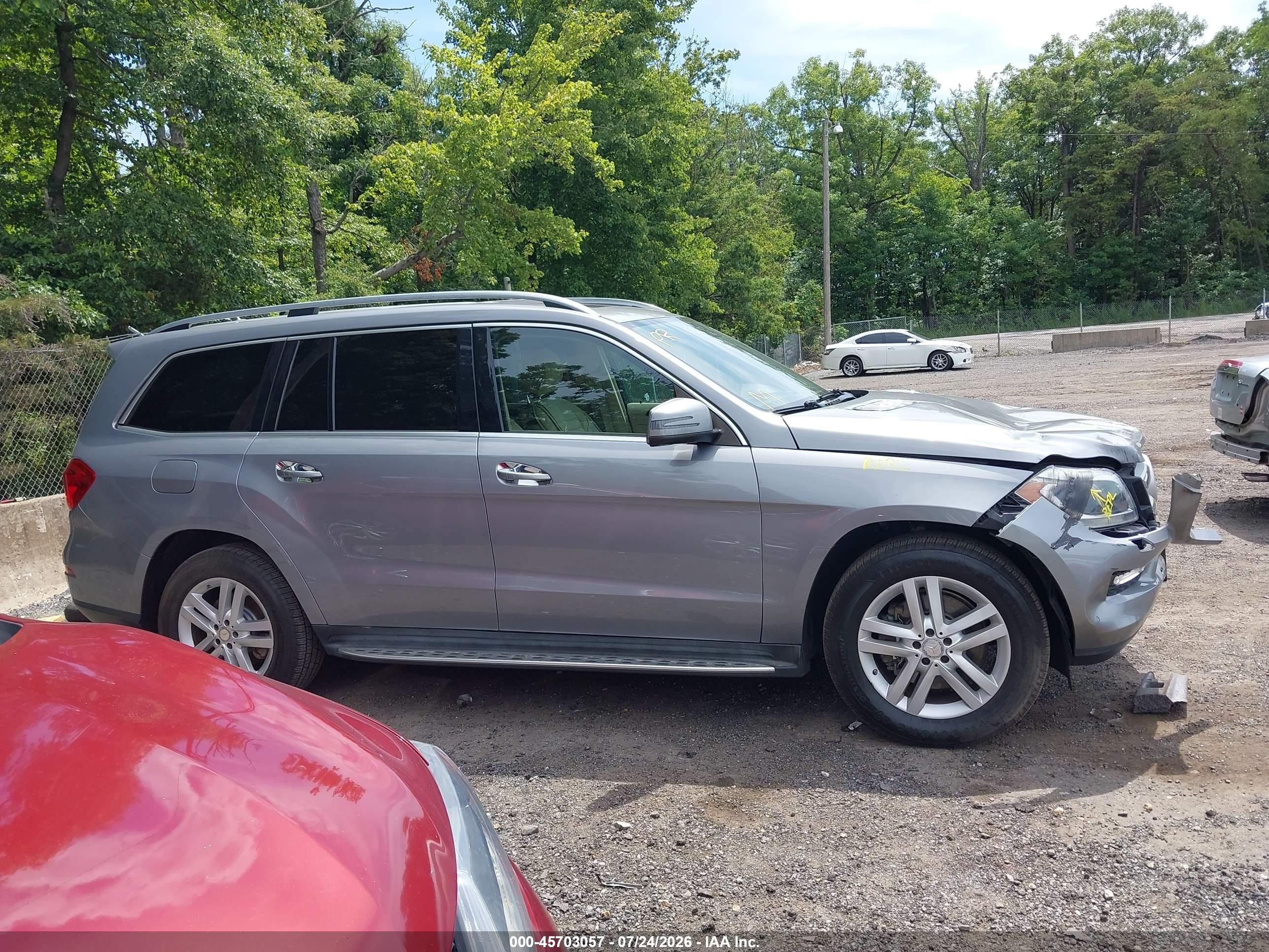2015 Mercedes-benz Gl 450 4matic Silver vin: 4JGDF6EE3FA573044