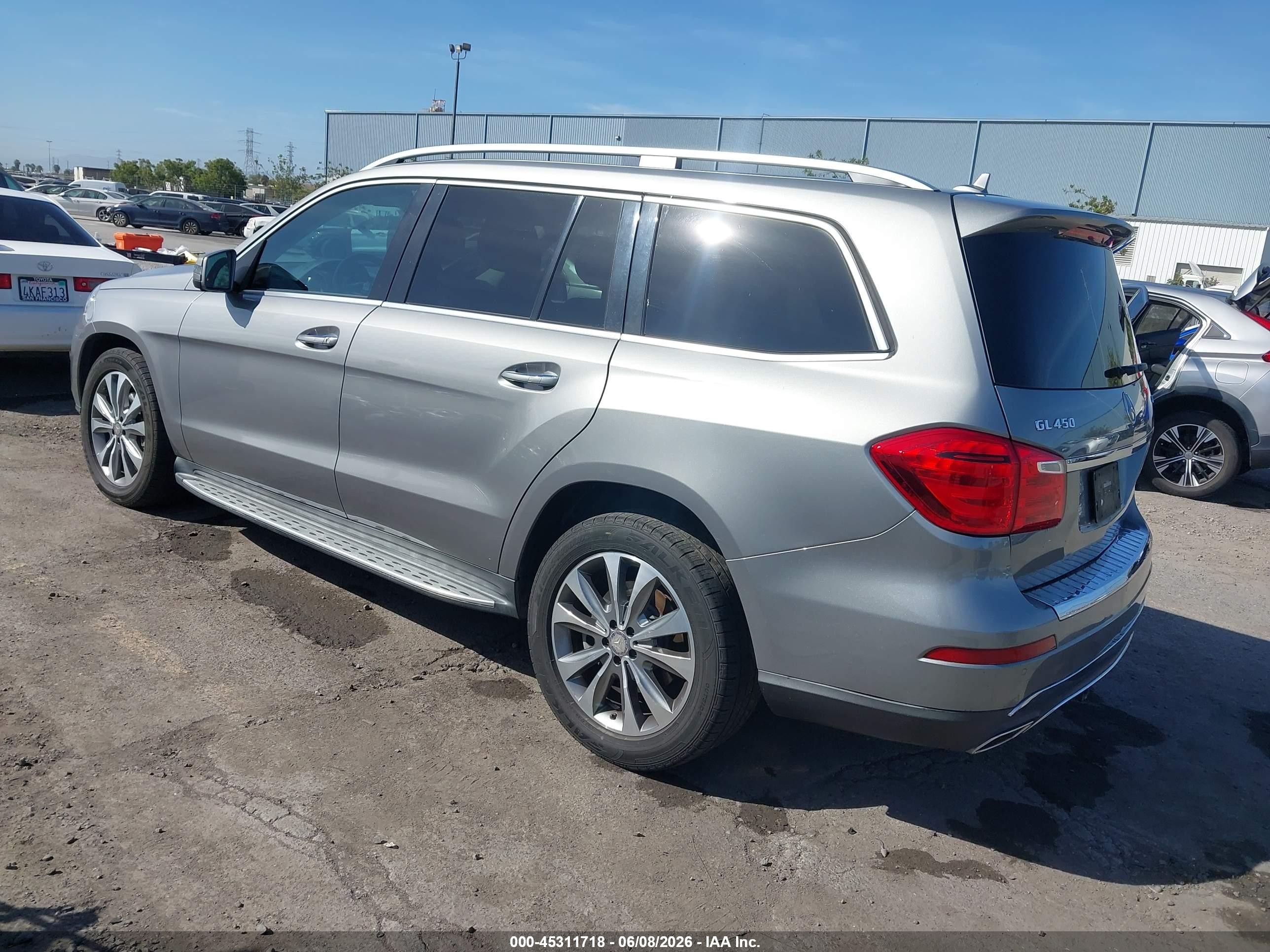 2015 Mercedes-benz Gl 450 4matic Silver vin: 4JGDF6EE3FA584030