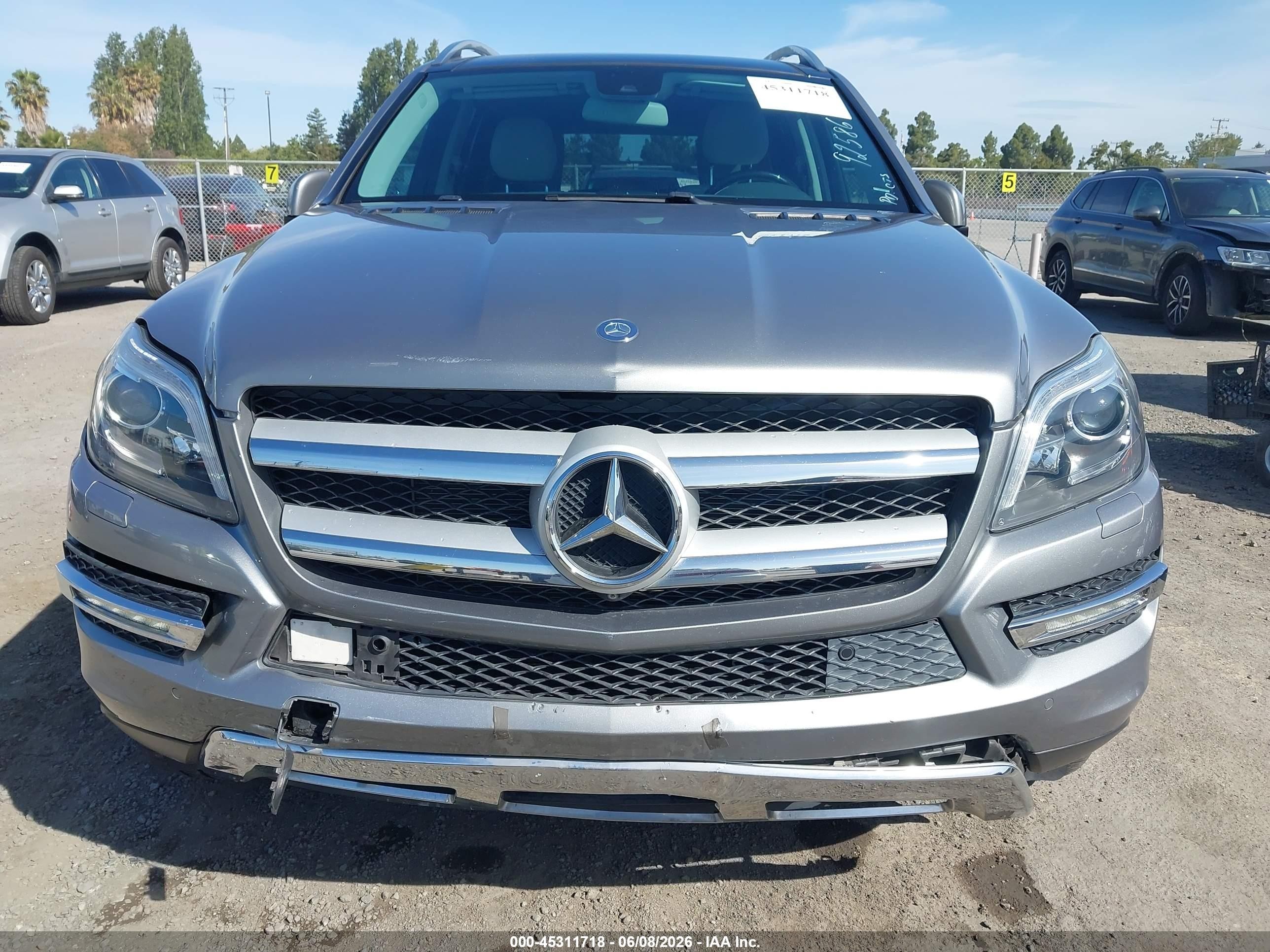 2015 Mercedes-benz Gl 450 4matic Silver vin: 4JGDF6EE3FA584030
